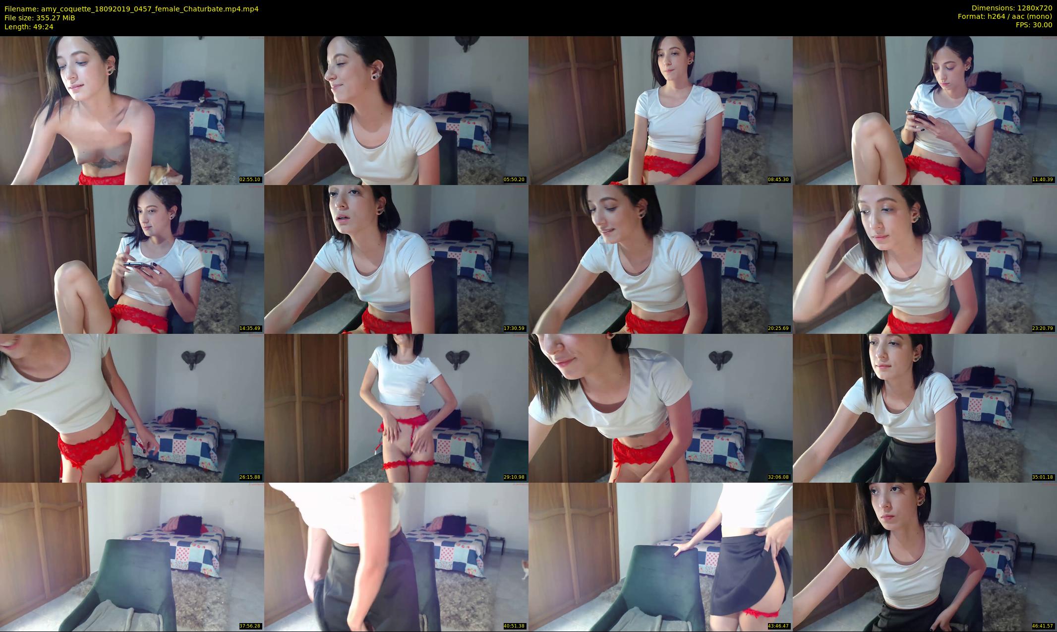 amy_coquette — 50 minute Chaturbate female cam show recording, 720p, Sep 18, 2019