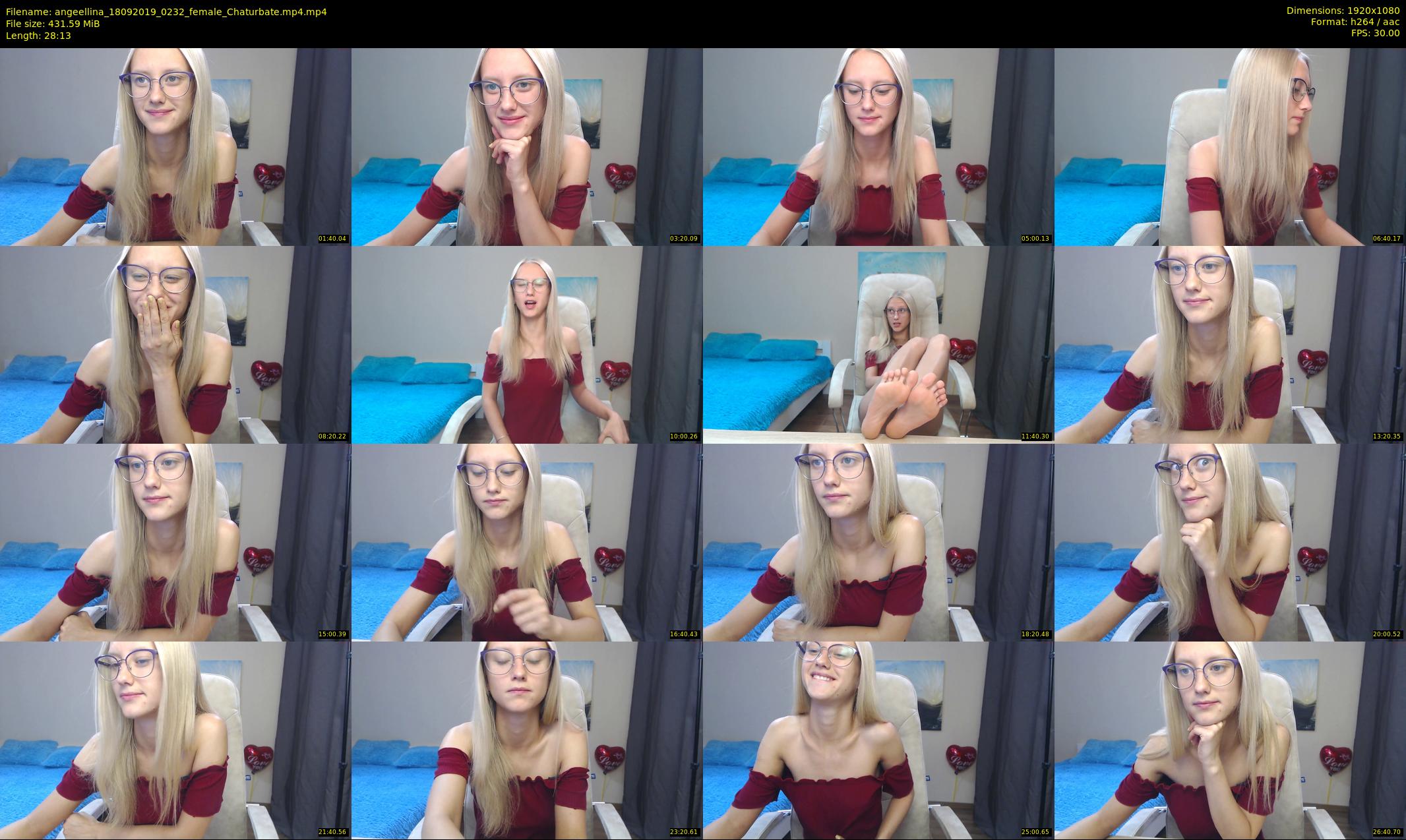 angeellina — 29 minute Chaturbate female cam show recording, 1080p, Sep 18, 2019