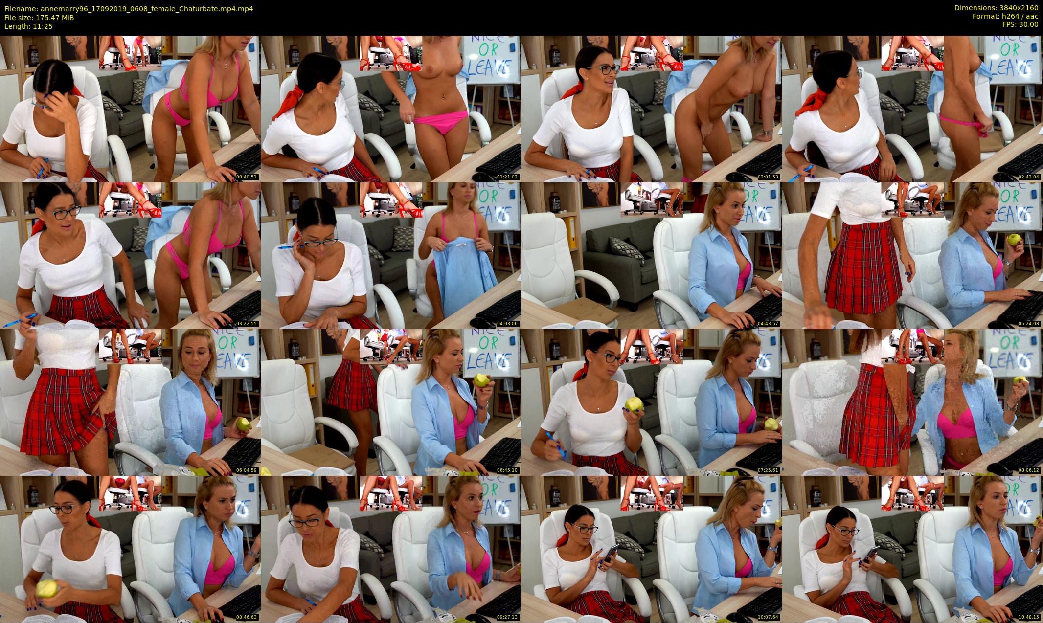 annemarry96 — 12 minute Chaturbate female cam show recording, 4K, Sep 17, 2019