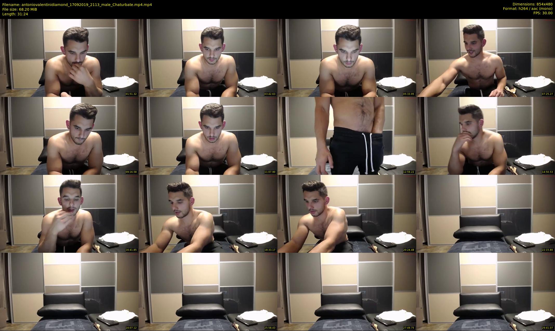 antoniovalentinidiamond — 32 minute Chaturbate male cam show recording, 480p, Sep 17, 2019