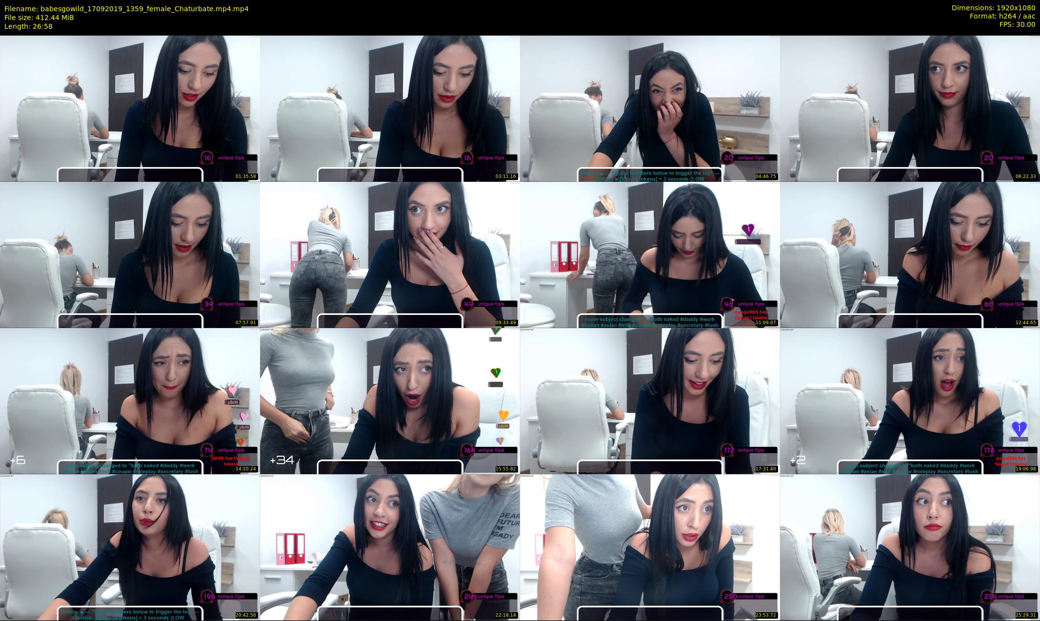babesgowild — 27 minute Chaturbate couple cam show recording, 1080p, Sep 17, 2019