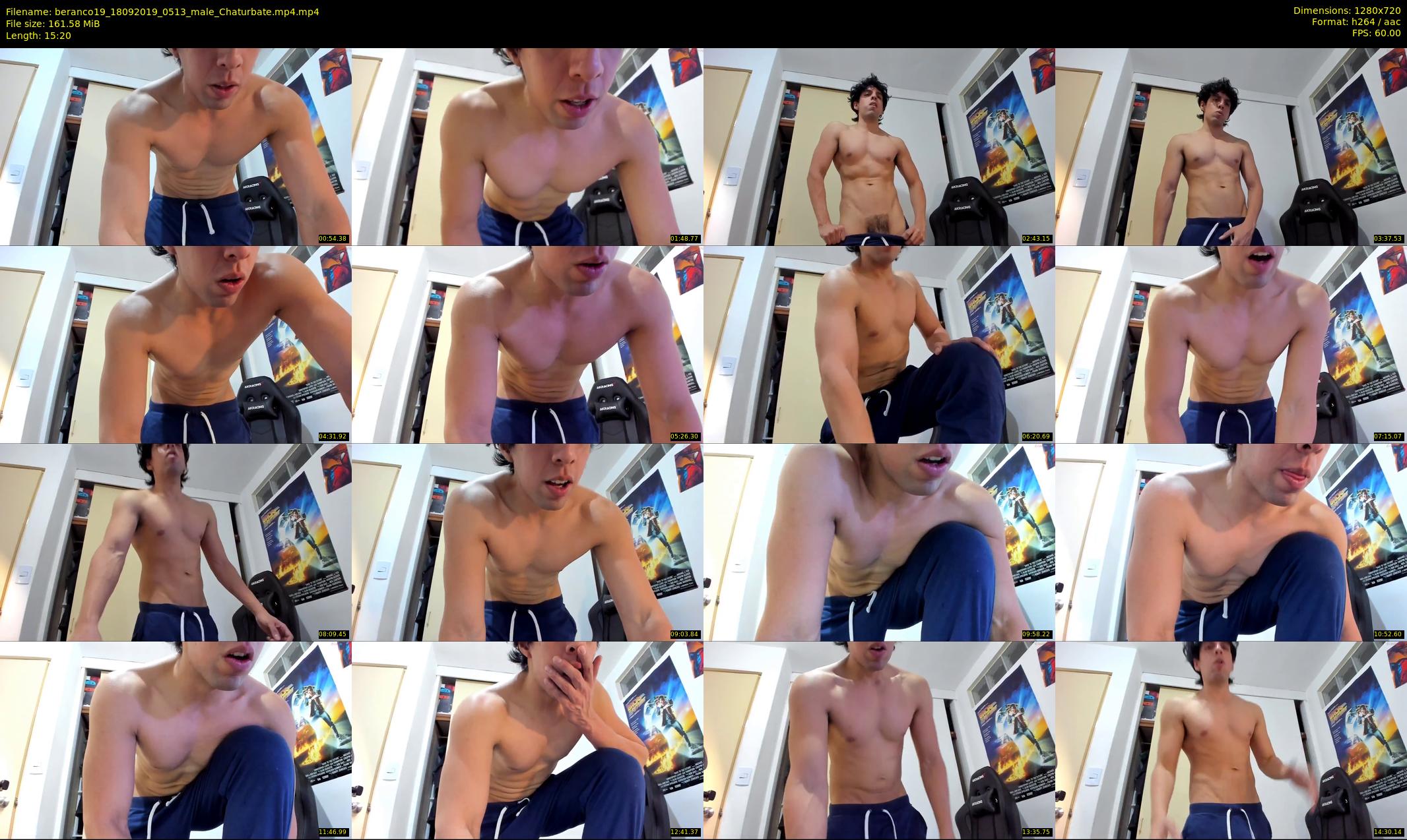 beranco19 — 16 minute Chaturbate male cam show recording, 720p, Sep 18, 2019