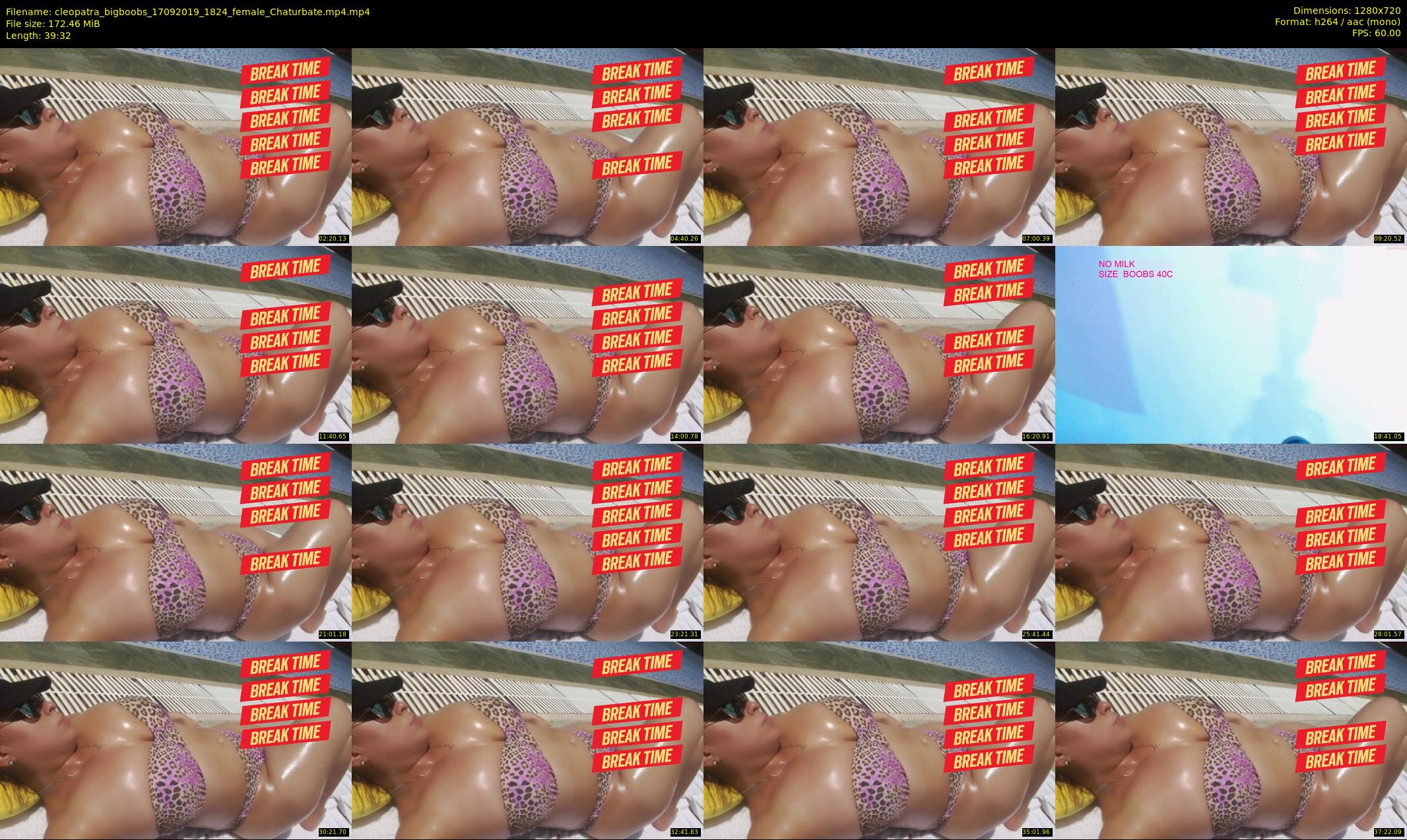 cleopatra_bigboobs — 40 minute Chaturbate female cam show recording, 720p, Sep 17, 2019