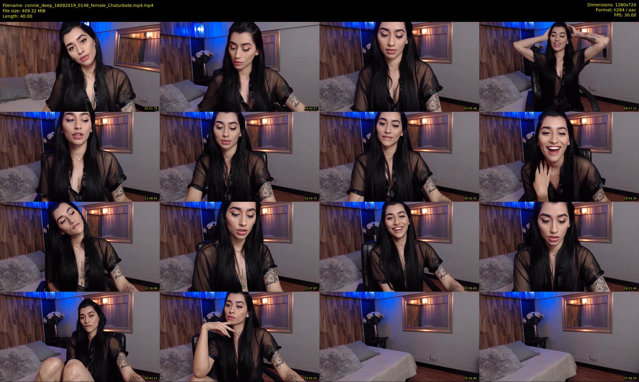 connie_deep — 40 minute Chaturbate female cam show recording, 720p, Sep 18, 2019