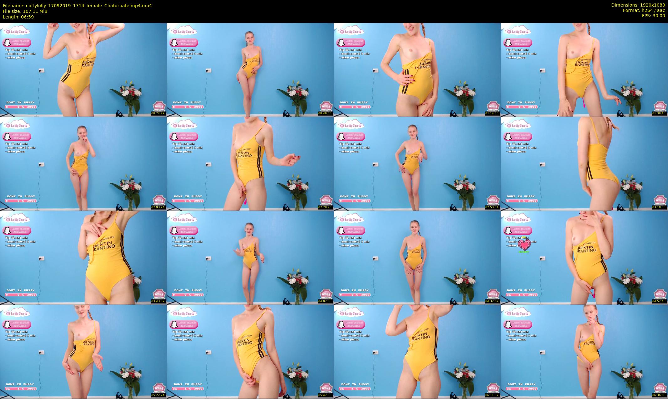 curlylolly — 7 minute Chaturbate female cam show recording, 1080p, Sep 17, 2019