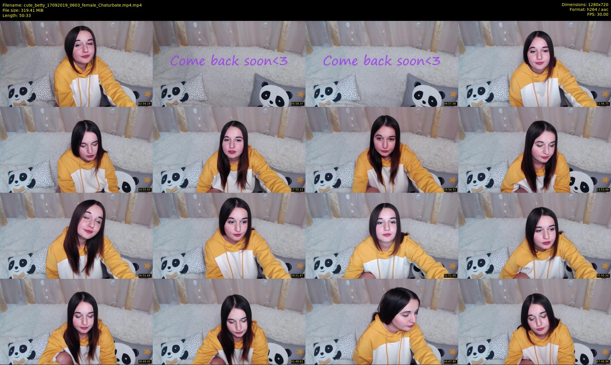 cute_betty — 51 minute Chaturbate female cam show recording, 720p, Sep 17, 2019