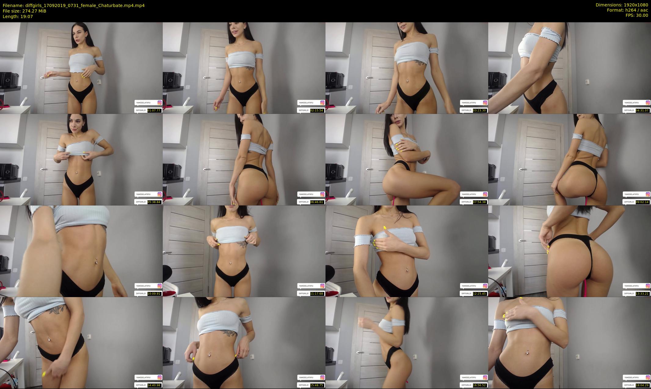 diffgirls — 20 minute Chaturbate female cam show recording, 1080p, Sep 17, 2019