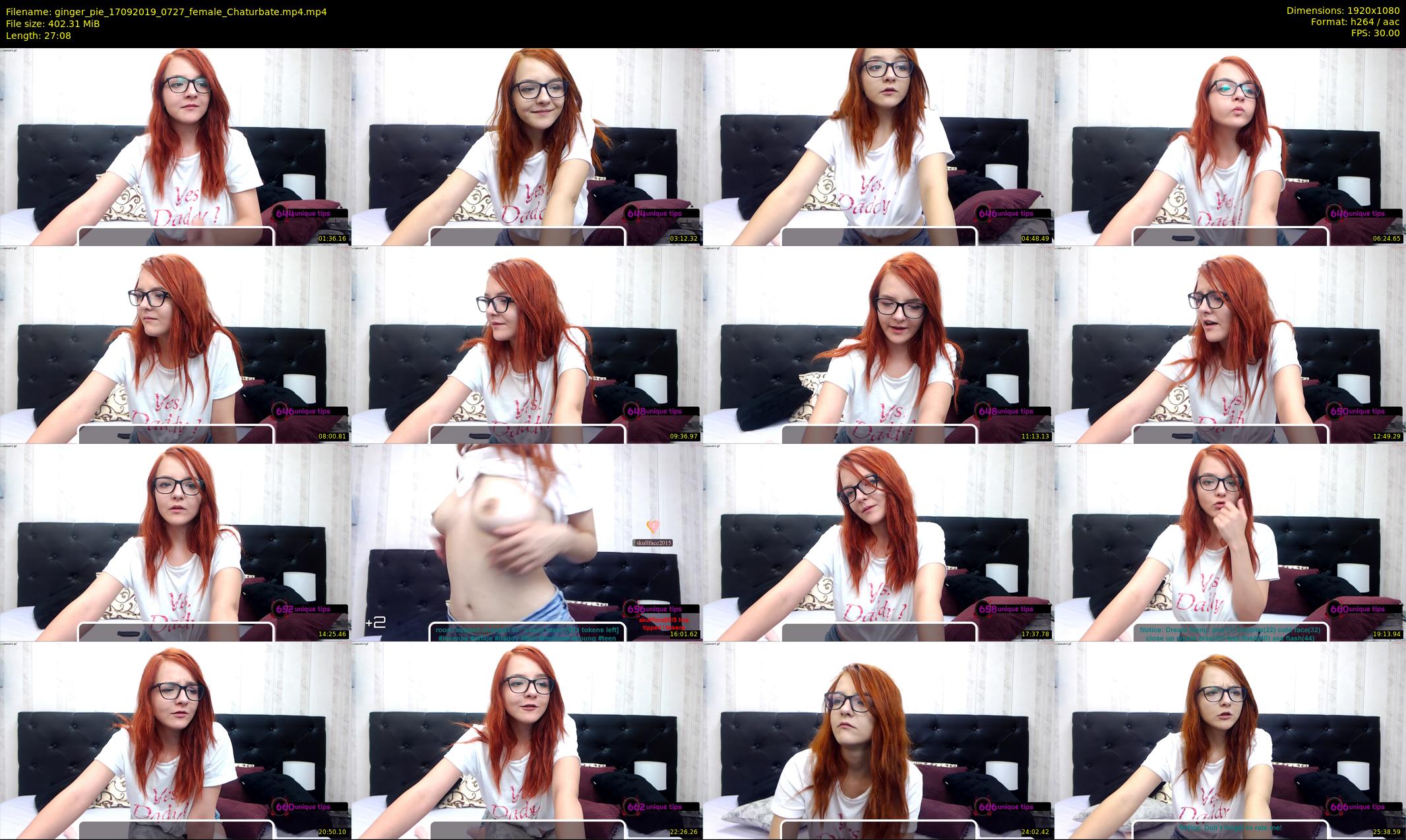 ginger_pie — 28 minute Chaturbate female cam show recording, 1080p, Sep 17, 2019