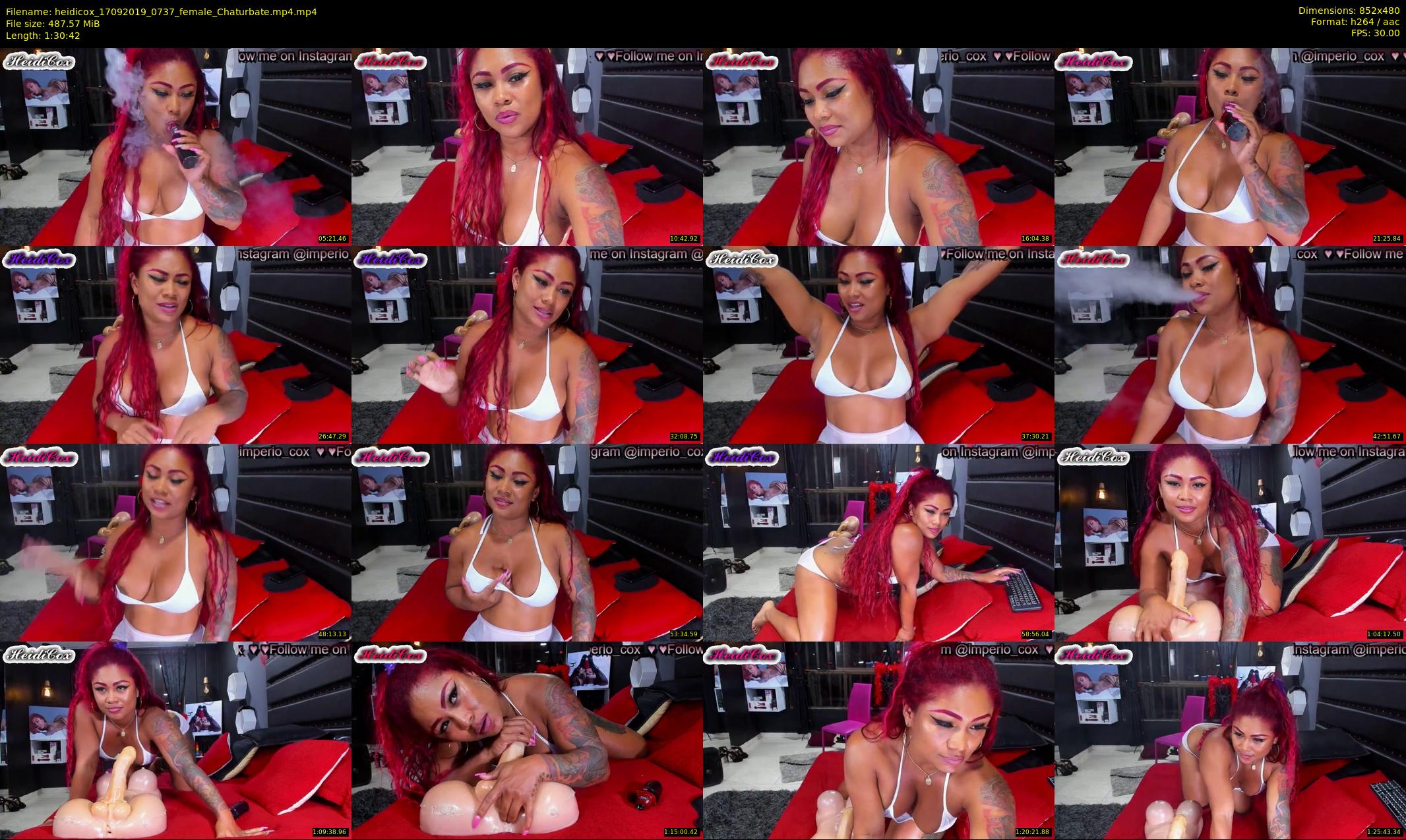 heidicox — 91 minute Chaturbate female cam show recording, 480p, Sep 17, 2019