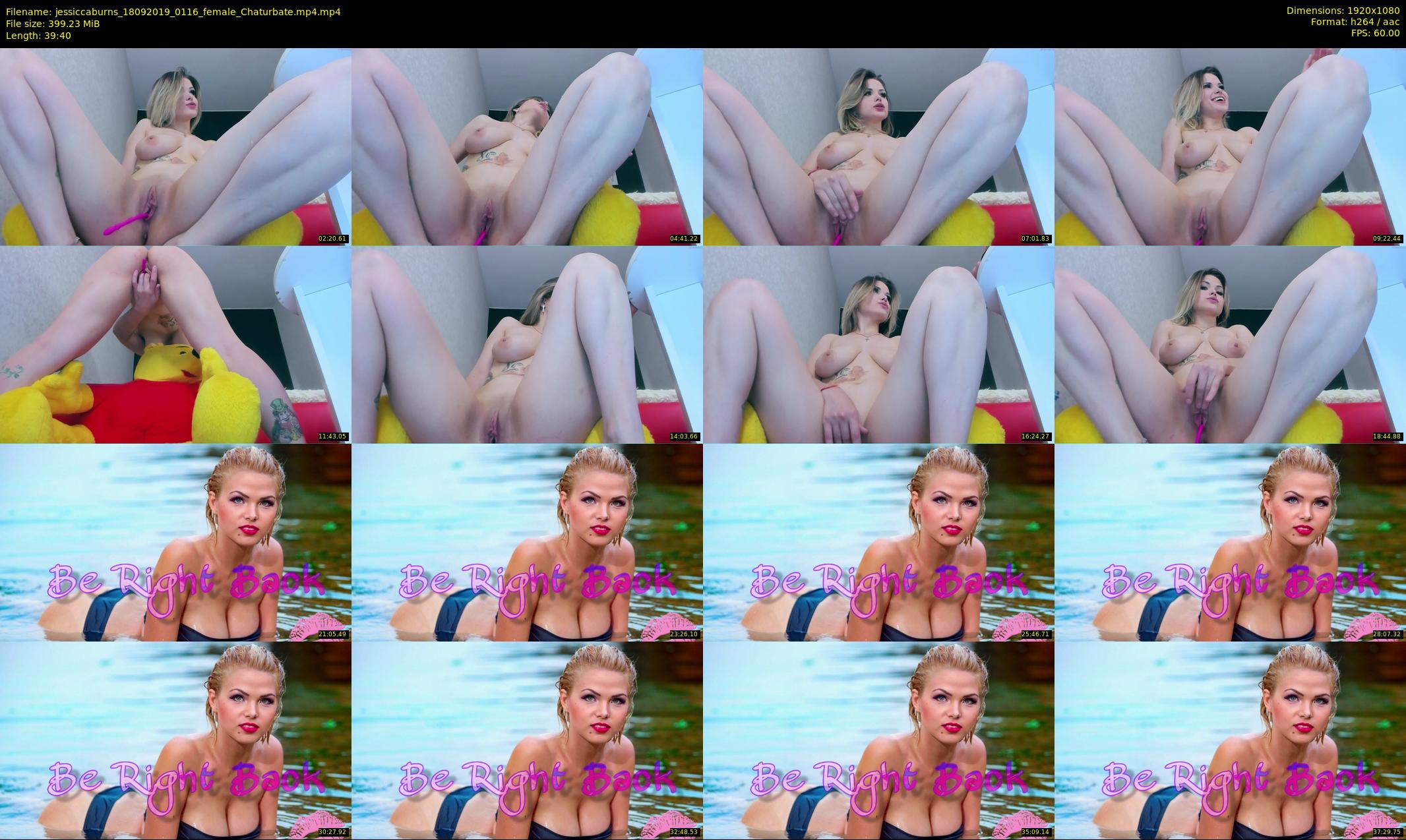 jessiccaburns — 40 minute Chaturbate female cam show recording, 1080p, Sep 18, 2019