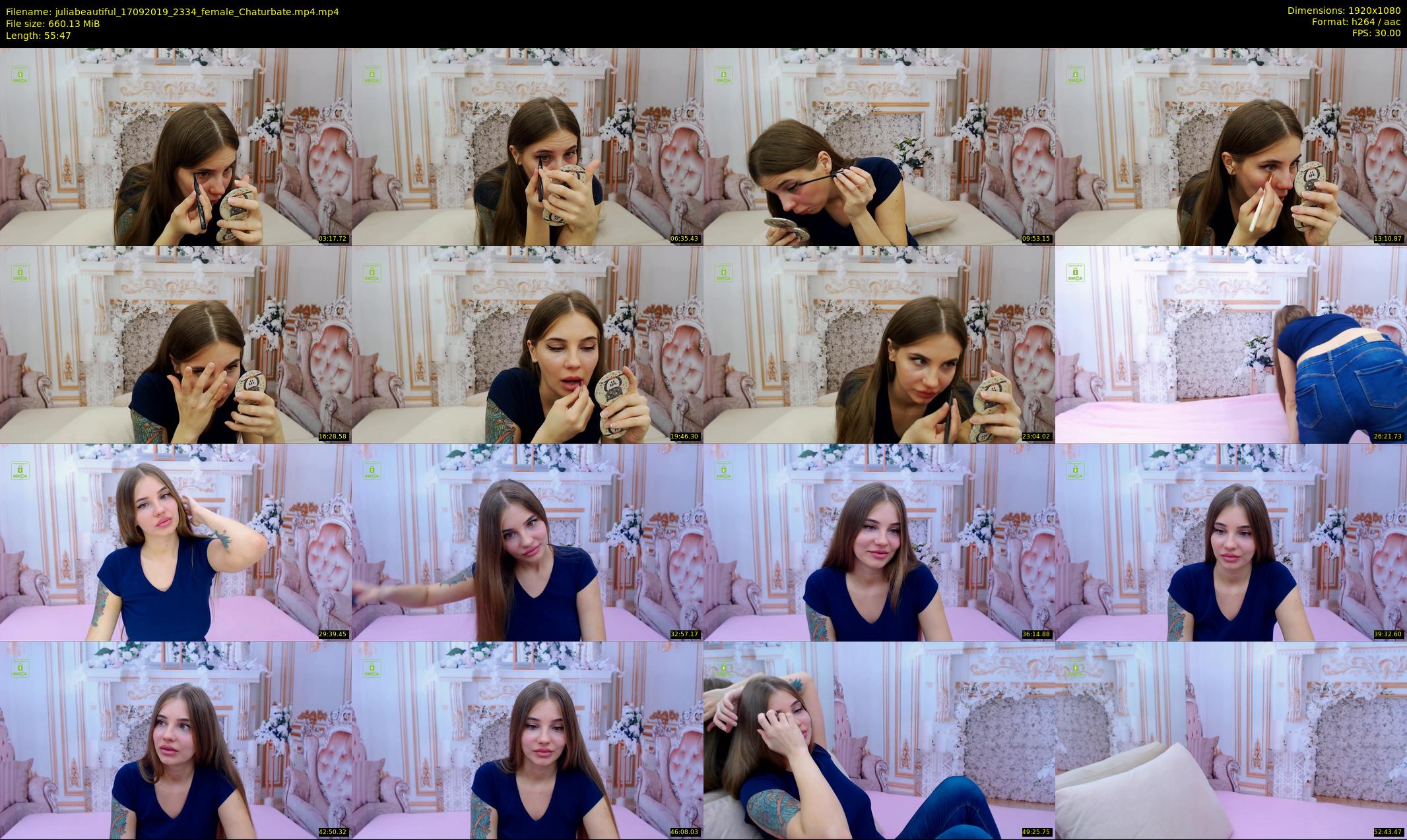juliabeautiful — 56 minute Chaturbate female cam show recording, 1080p, Sep 17, 2019