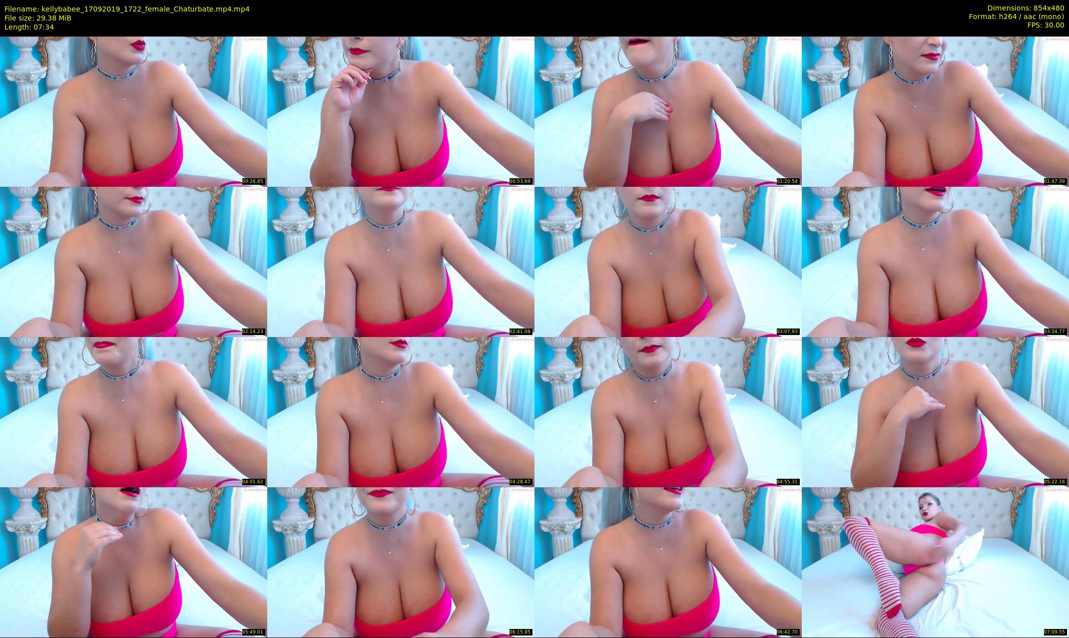 kellybabee — 8 minute Chaturbate female cam show recording, 480p, Sep 17, 2019