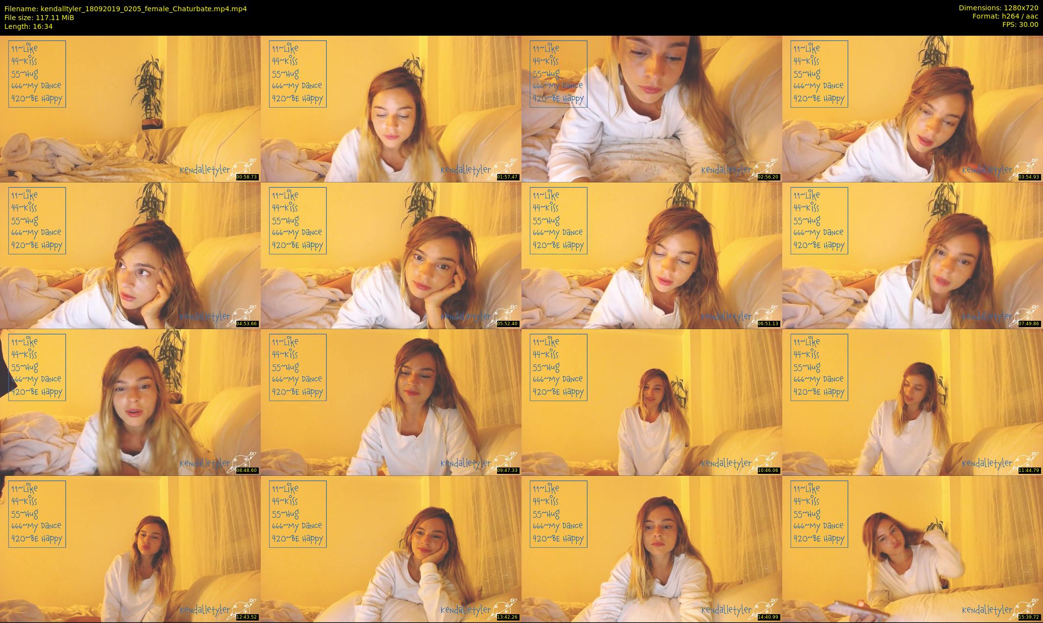 kendalltyler — 17 minute Chaturbate female cam show recording, 720p, Sep 18, 2019