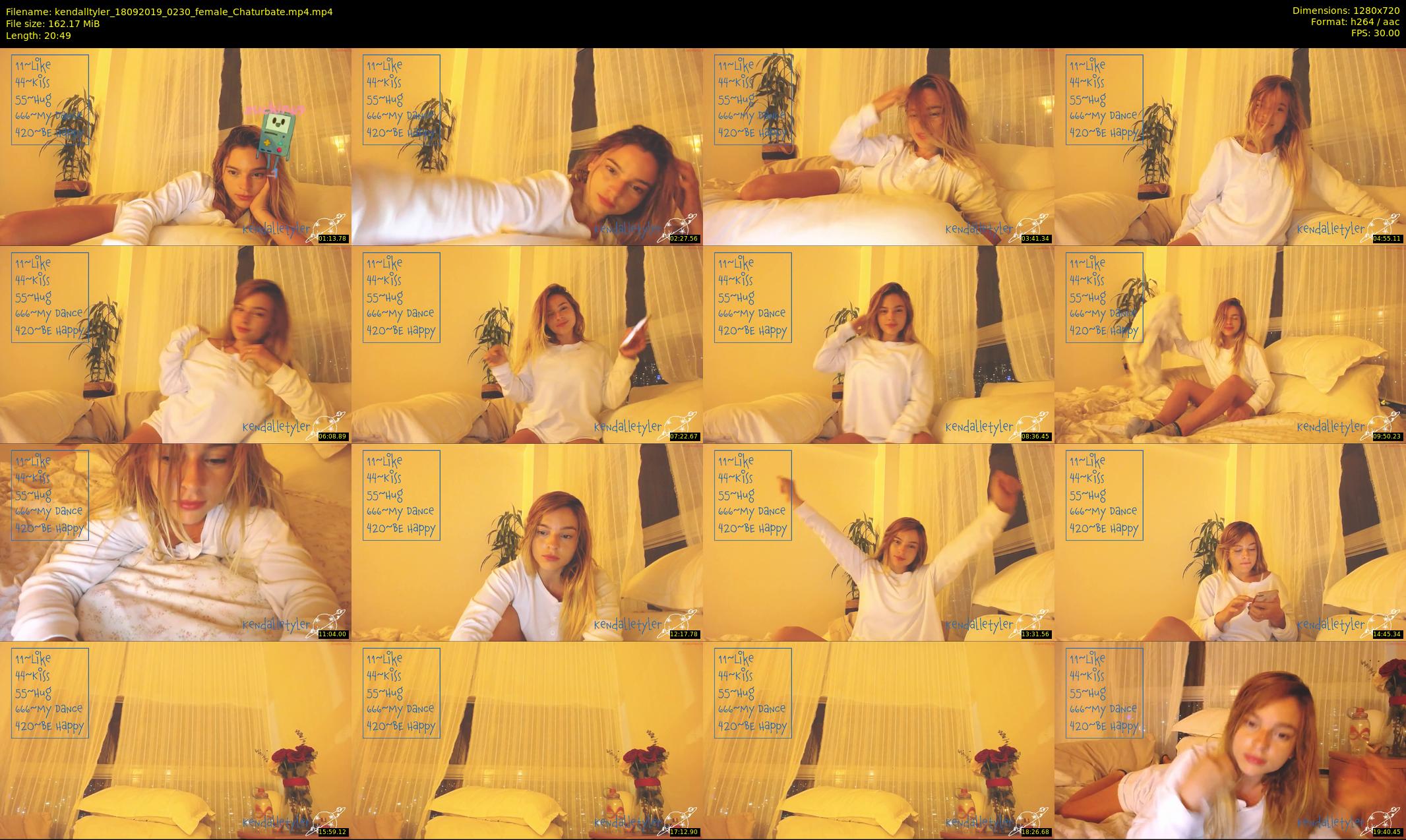 kendalltyler — 21 minute Chaturbate female cam show recording, 720p, Sep 18, 2019
