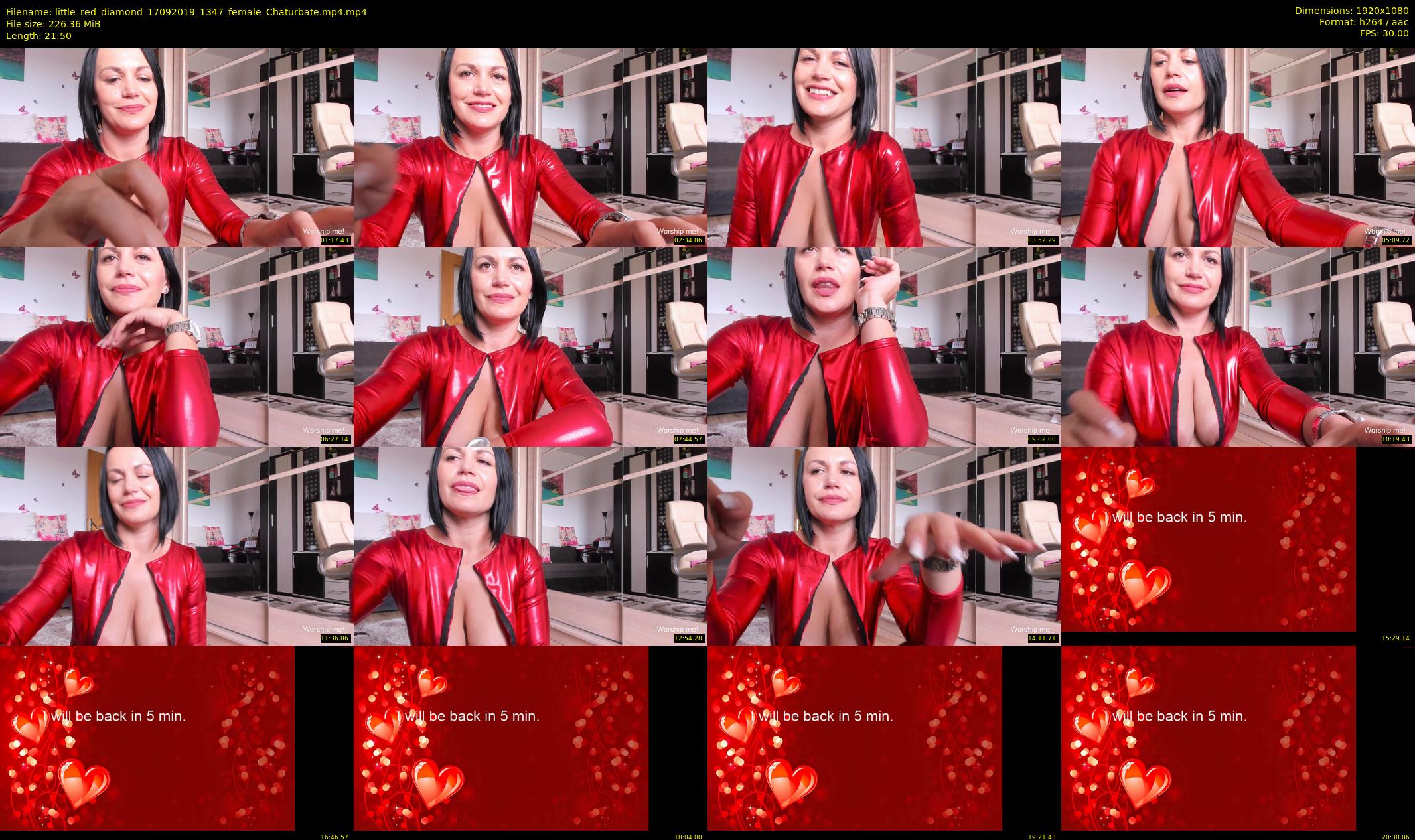 little_red_diamond — 22 minute Chaturbate female cam show recording, 1080p, Sep 17, 2019