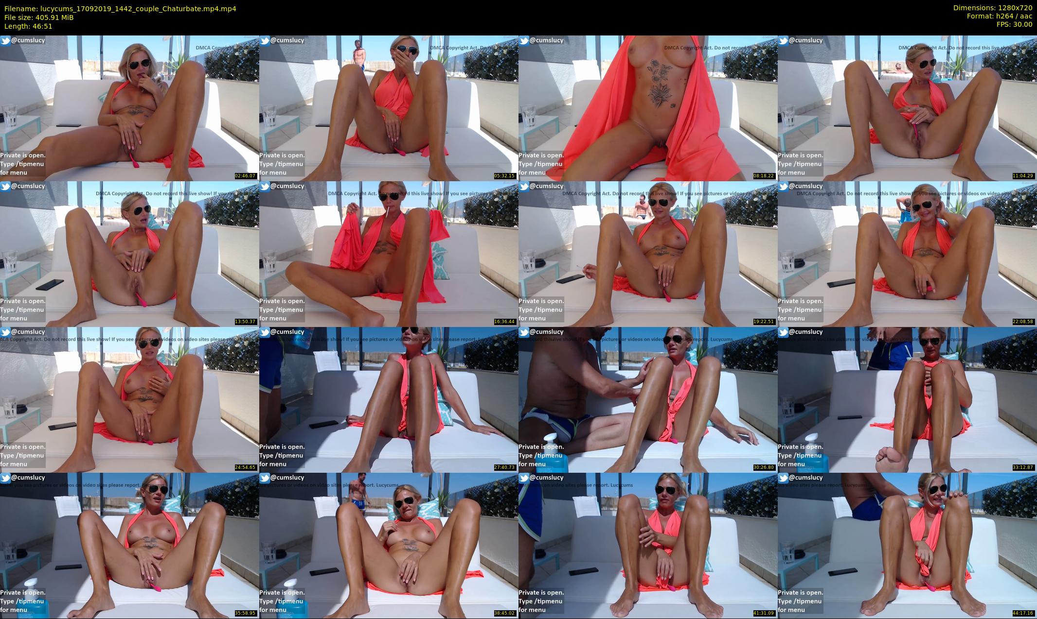 lucycums — 47 minute Chaturbate couple cam show recording, 720p, Sep 17, 2019