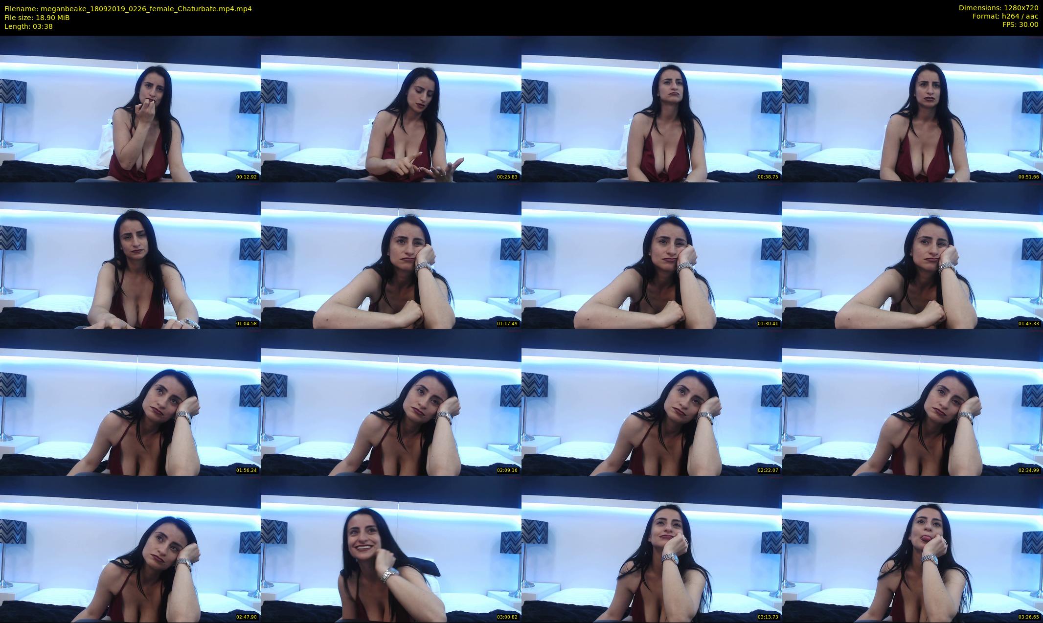 meganbeake — 4 minute Chaturbate female cam show recording, 720p, Sep 18, 2019