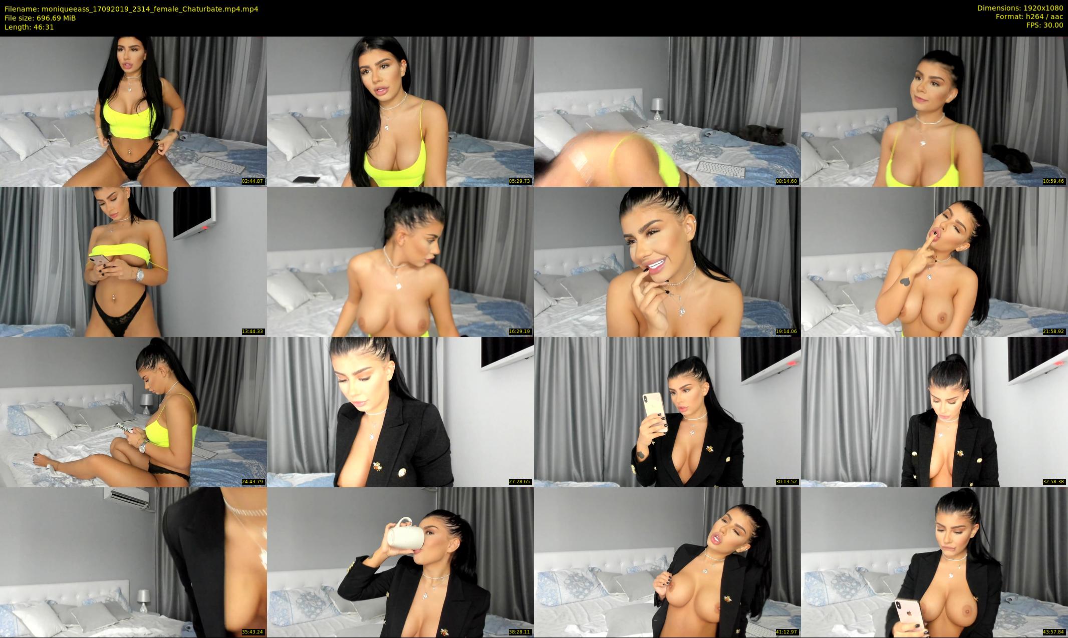 moniqueeass — 47 minute Chaturbate female cam show recording, 1080p, Sep 17, 2019