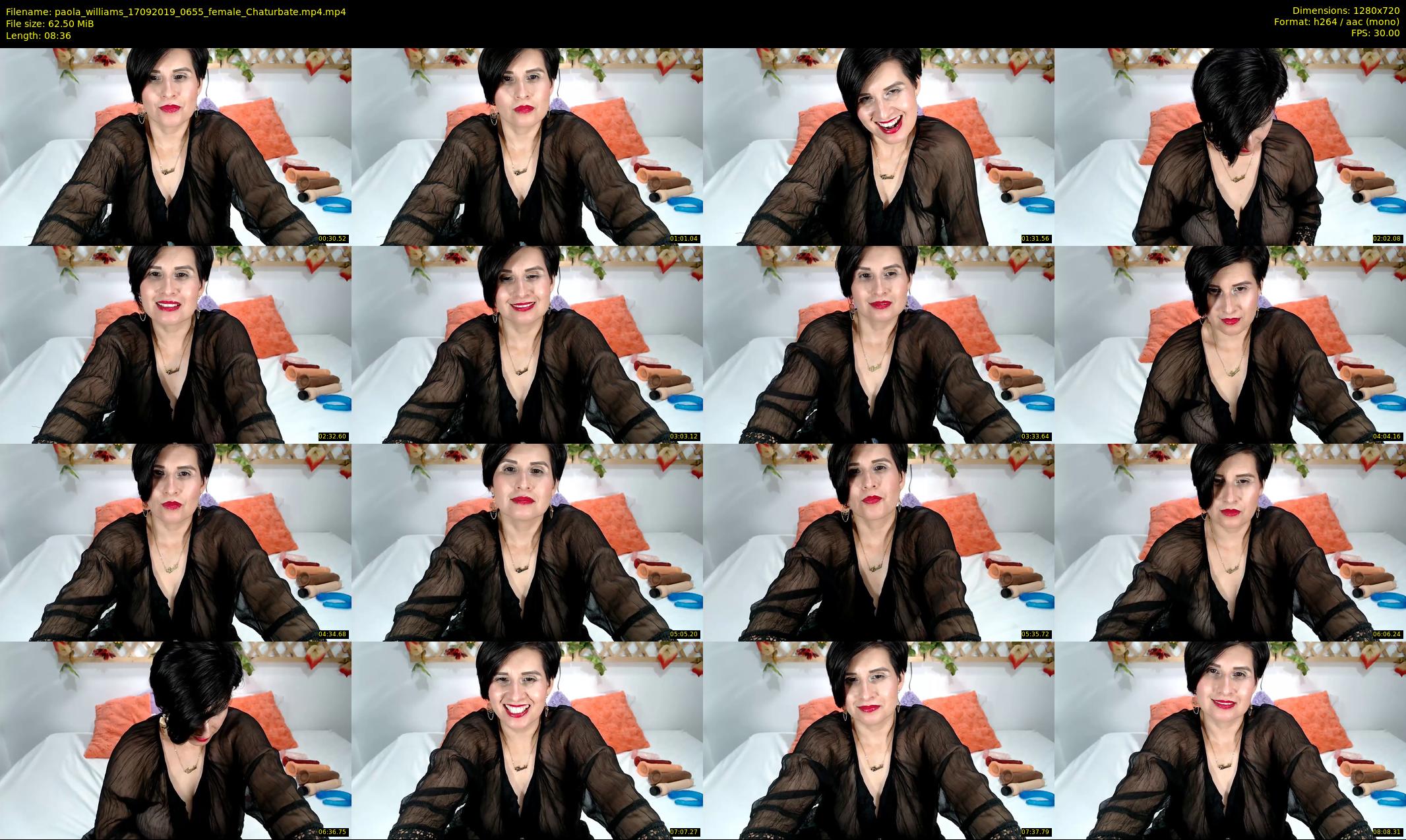 paola_williams — 9 minute Chaturbate female cam show recording, 720p, Sep 17, 2019