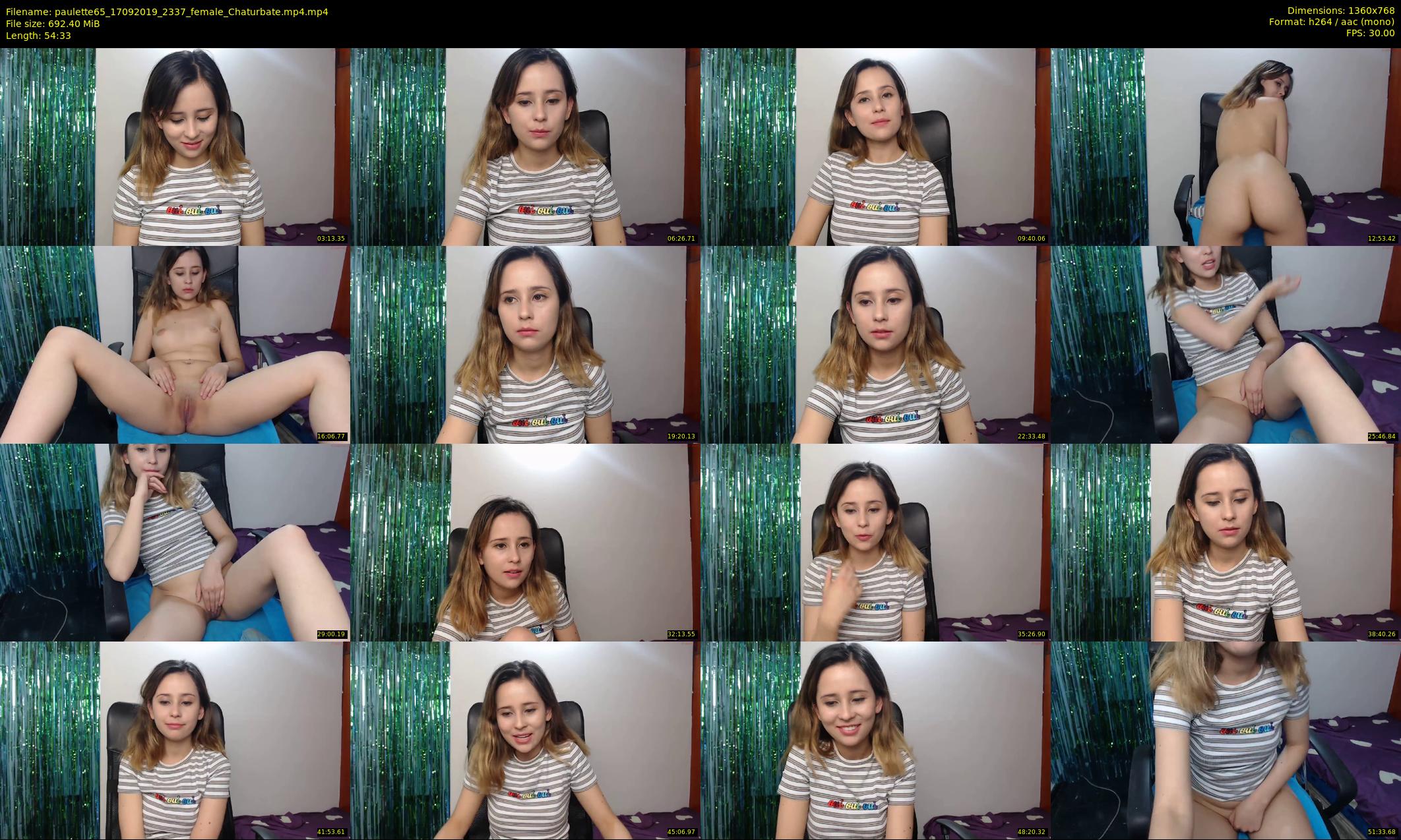 paulette65 — 55 minute Chaturbate female cam show recording, 720p, Sep 17, 2019