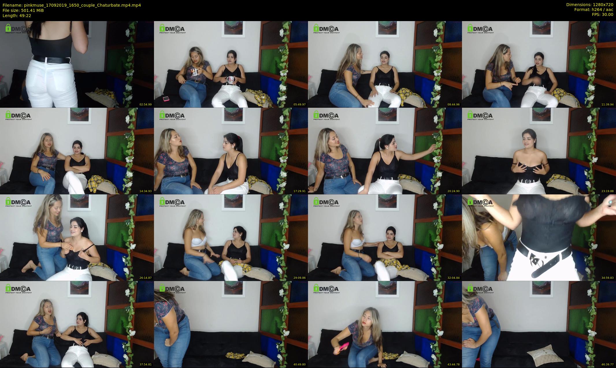 pinkmuse — 50 minute Chaturbate couple cam show recording, 720p, Sep 17, 2019