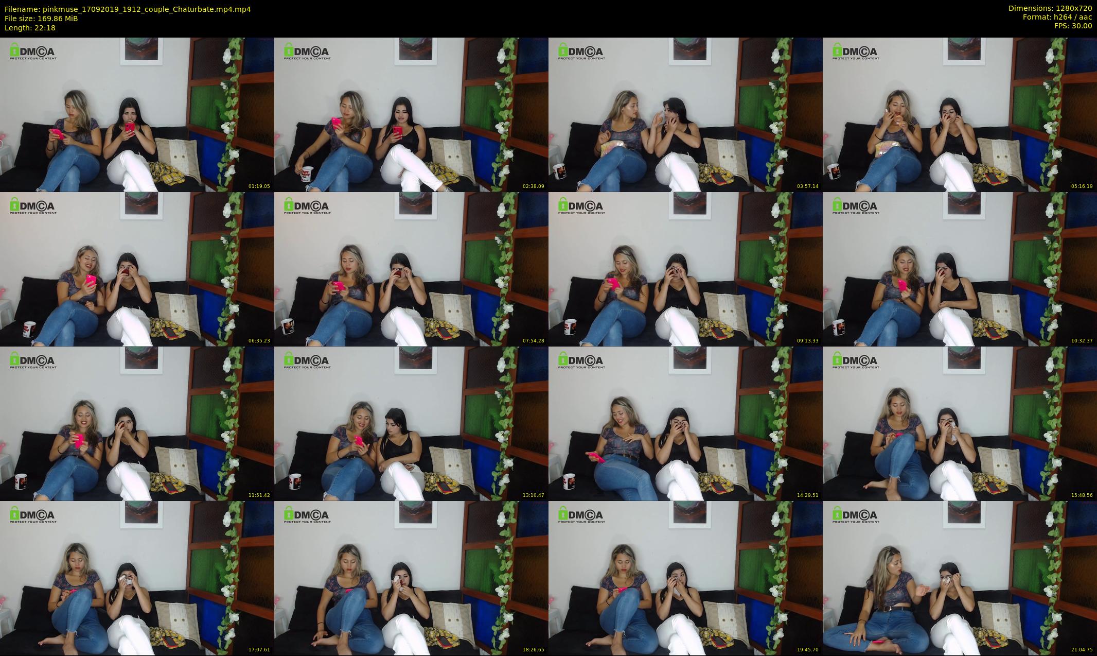 pinkmuse — 23 minute Chaturbate couple cam show recording, 720p, Sep 17, 2019