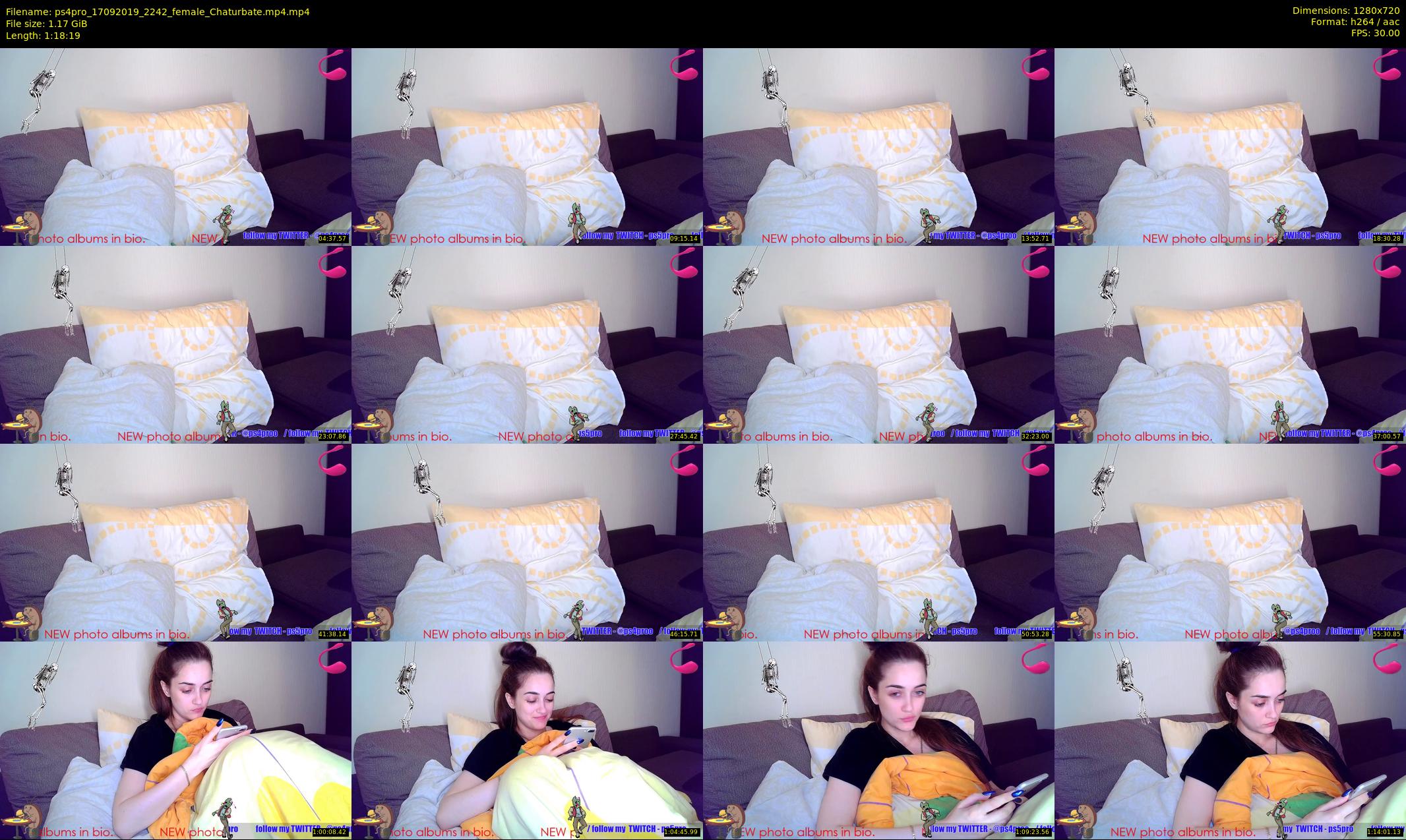 ps4pro — 79 minute Chaturbate female cam show recording, 720p, Sep 17, 2019