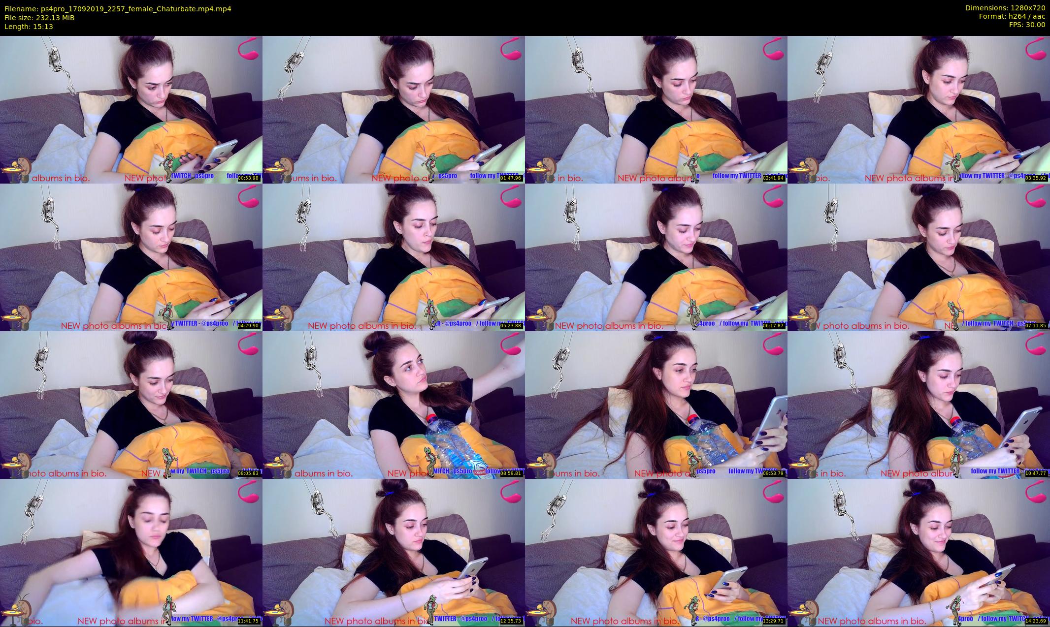 ps4pro — 16 minute Chaturbate female cam show recording, 720p, Sep 17, 2019