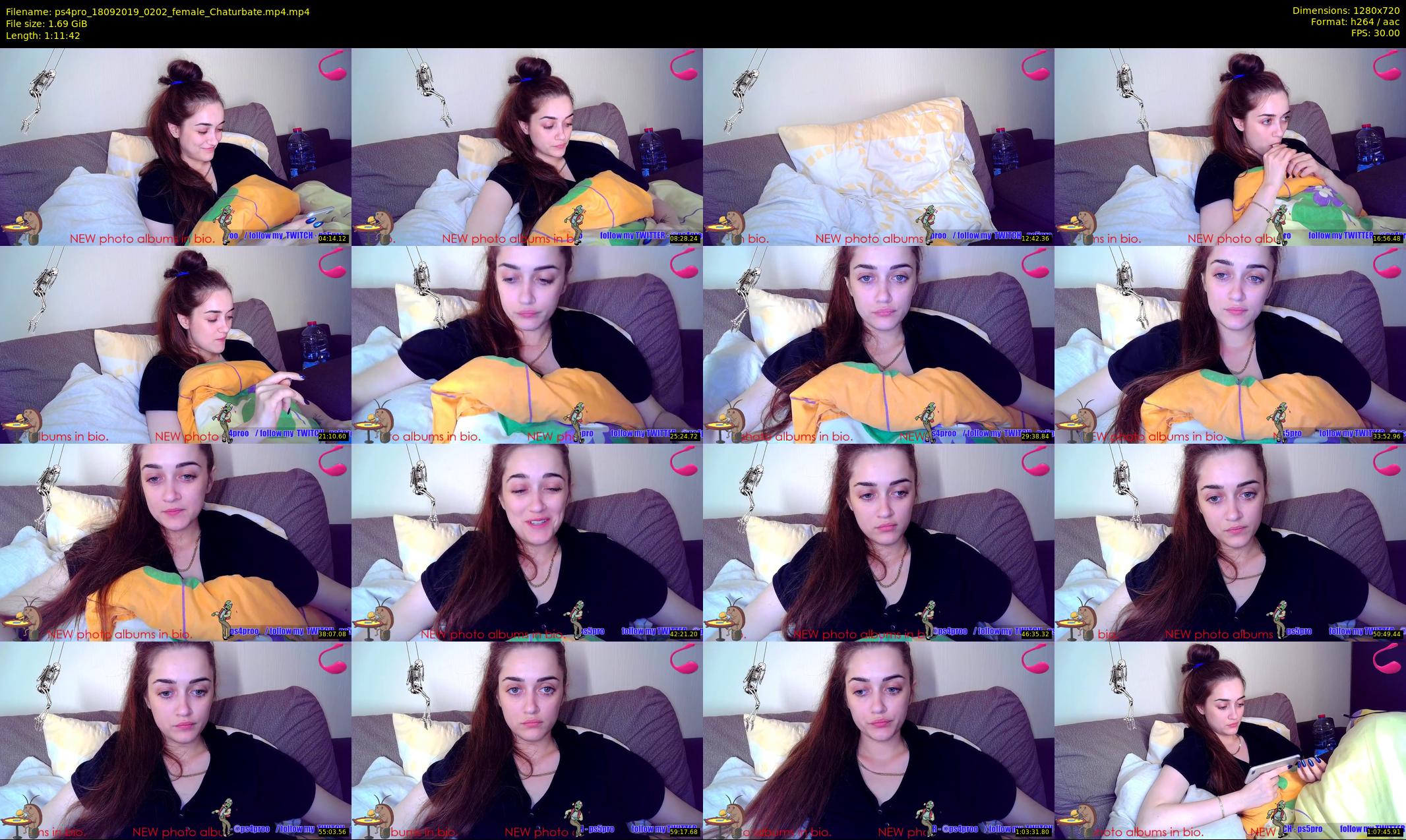 ps4pro — 72 minute Chaturbate female cam show recording, 720p, Sep 18, 2019