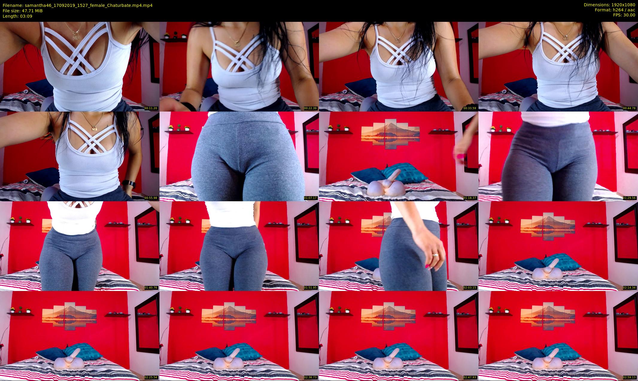 samantha46 — 4 minute Chaturbate female cam show recording, 1080p, Sep 17, 2019