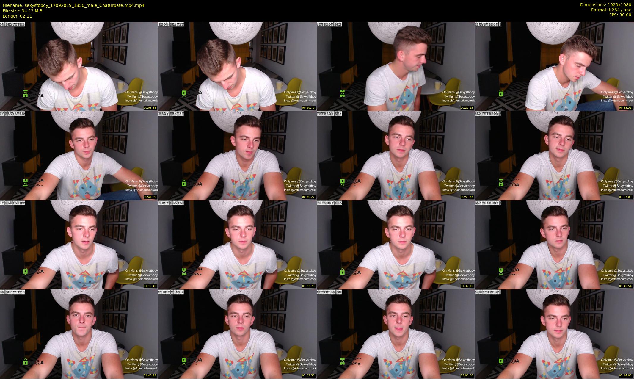 sexystbboy — 3 minute Chaturbate male cam show recording, 1080p, Sep 17, 2019