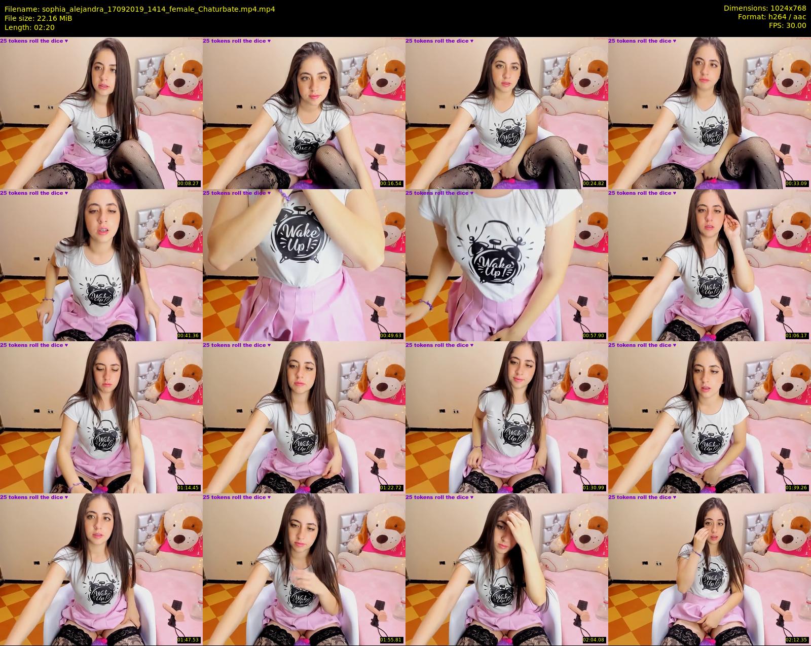 sophia_alejandra — 3 minute Chaturbate female cam show recording, 720p, Sep 17, 2019