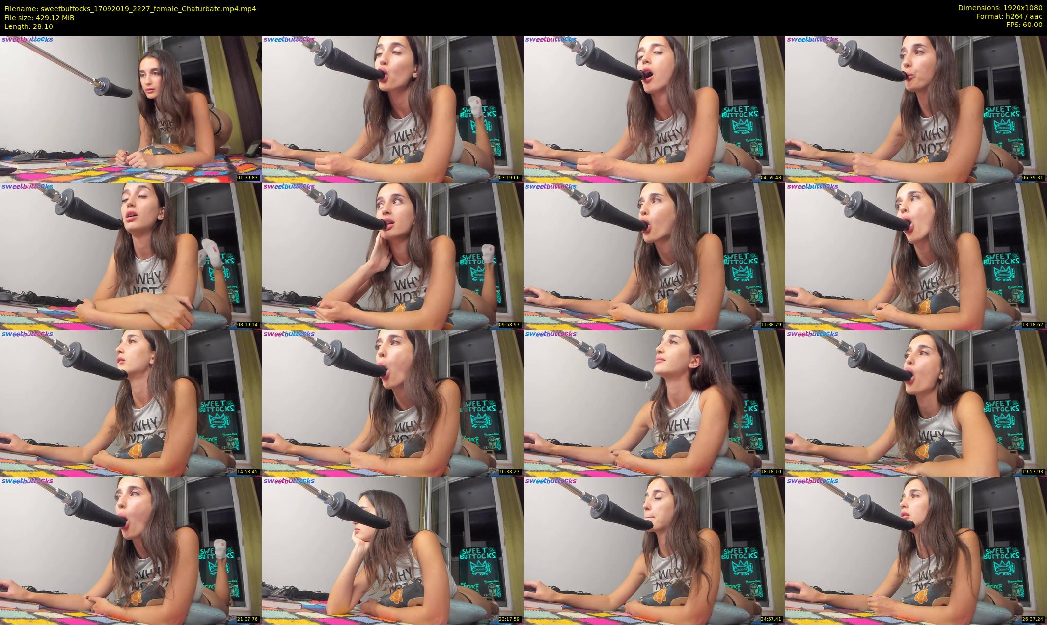 sweetbuttocks — 29 minute Chaturbate female cam show recording, 1080p, Sep 17, 2019