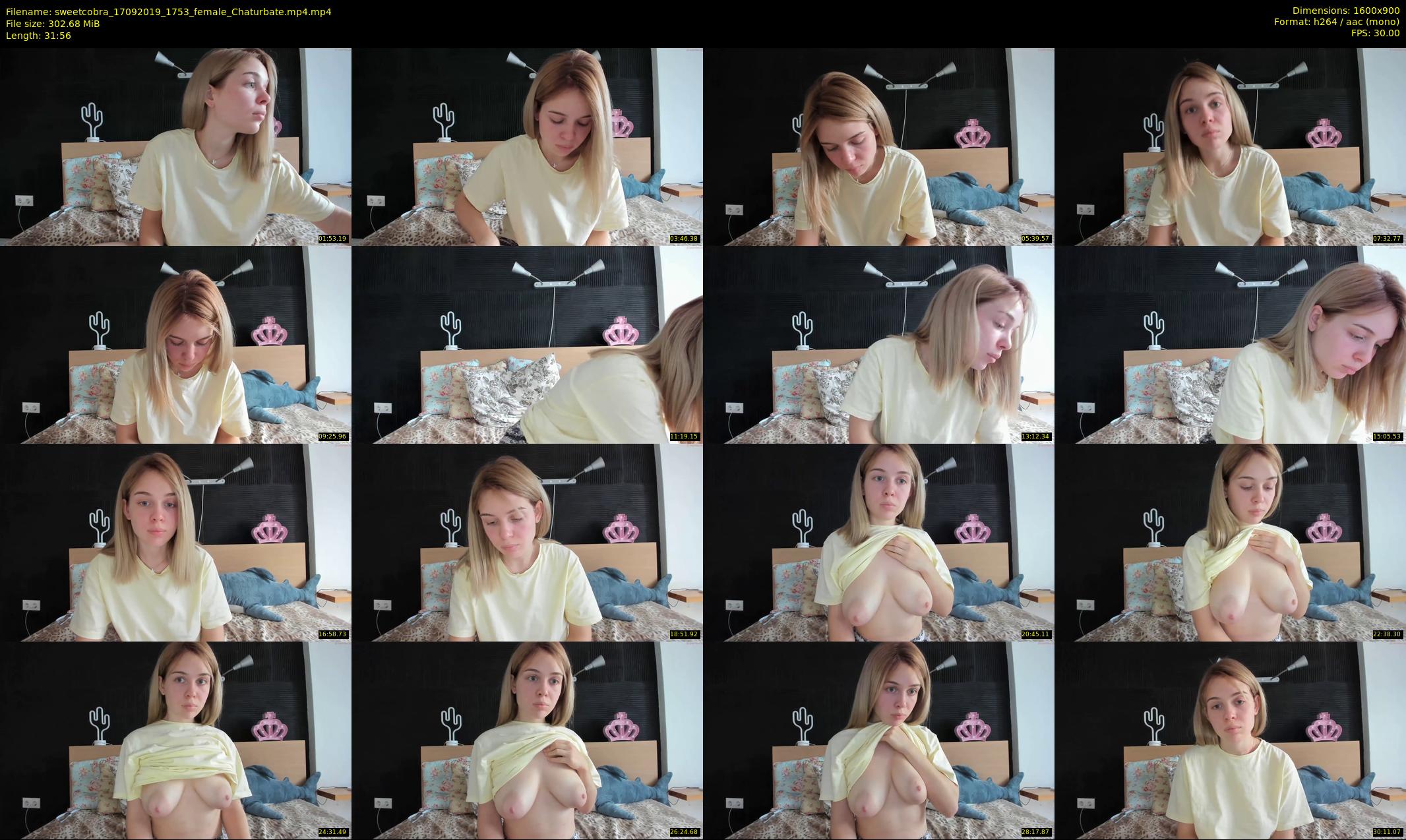 sweetcobra — 32 minute Chaturbate female cam show recording, 720p, Sep 17, 2019