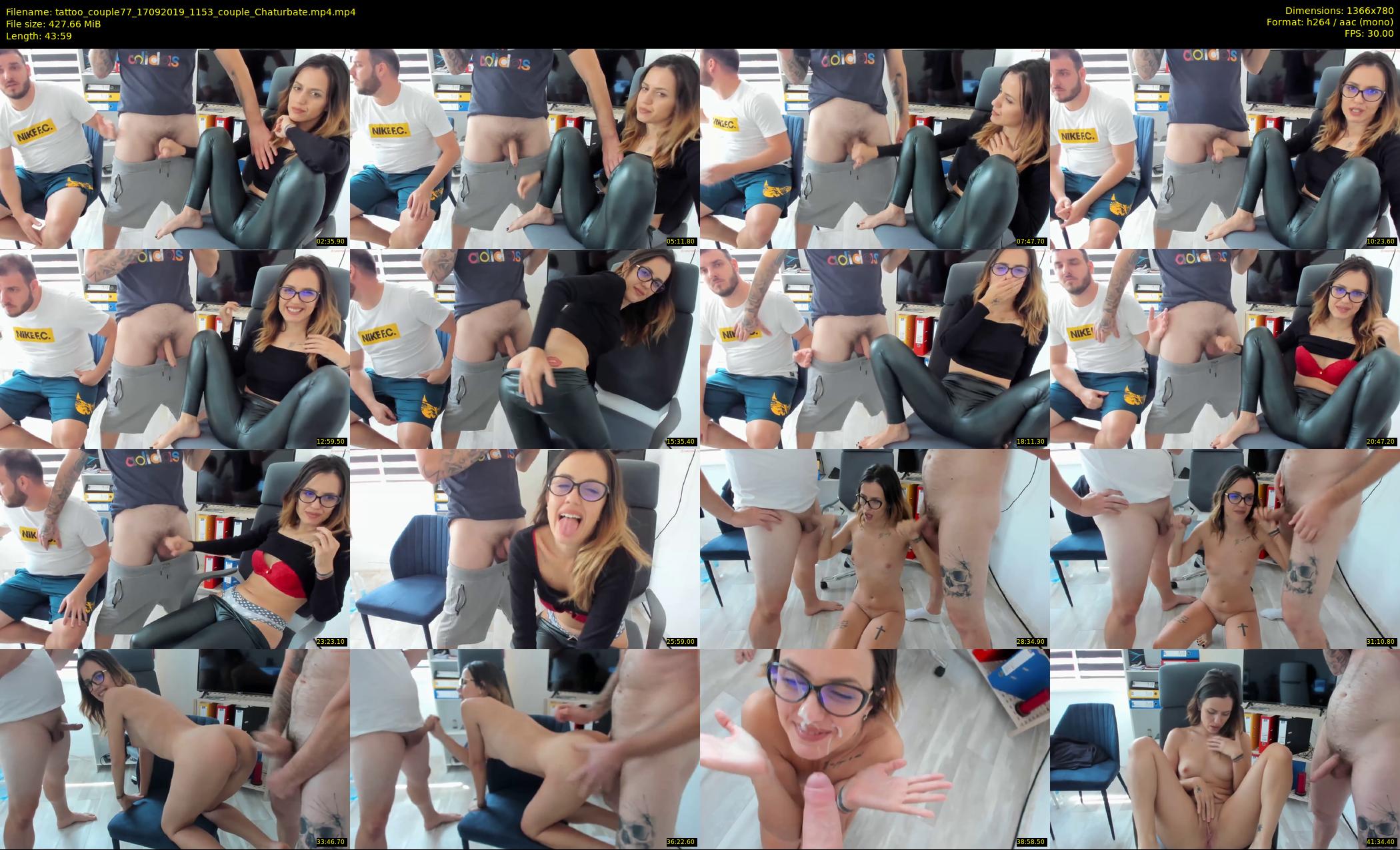 tattoo_couple77 — 44 minute Chaturbate couple cam show recording, 720p, Sep 17, 2019
