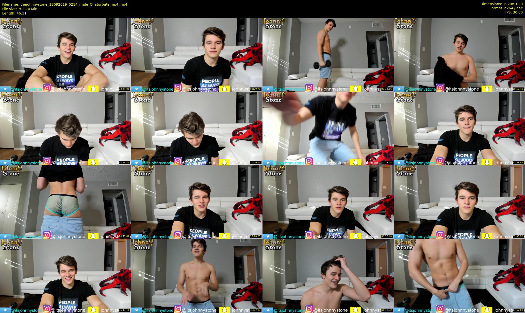 thejohnnystone — 47 minute Chaturbate male cam show recording, 1080p, Sep 18, 2019