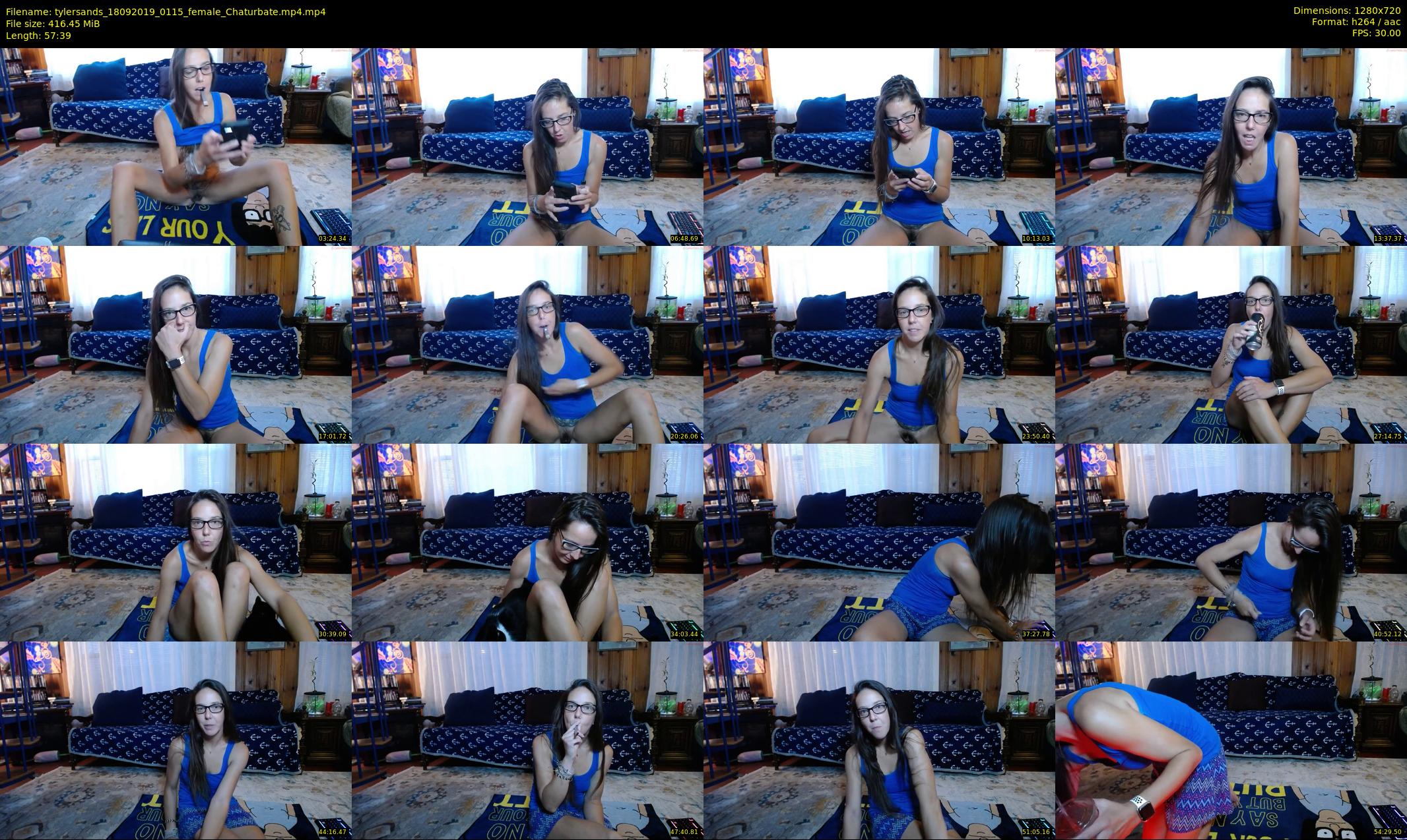 tylersands — 58 minute Chaturbate female cam show recording, 720p, Sep 18, 2019