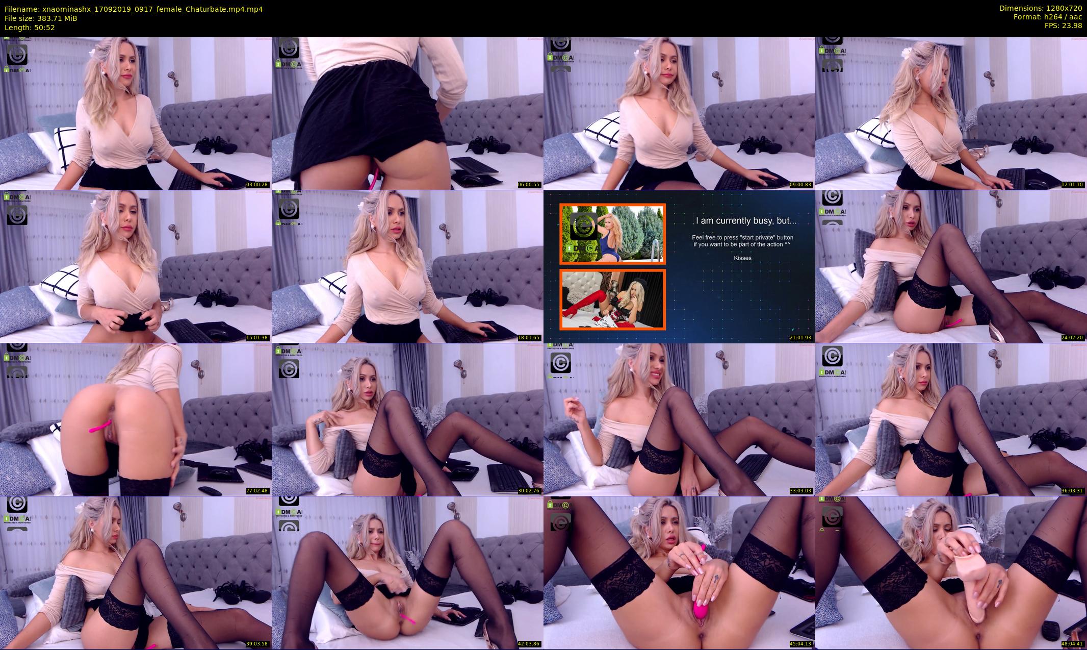 xnaominashx — 51 minute Chaturbate female cam show recording, 720p, Sep 17, 2019