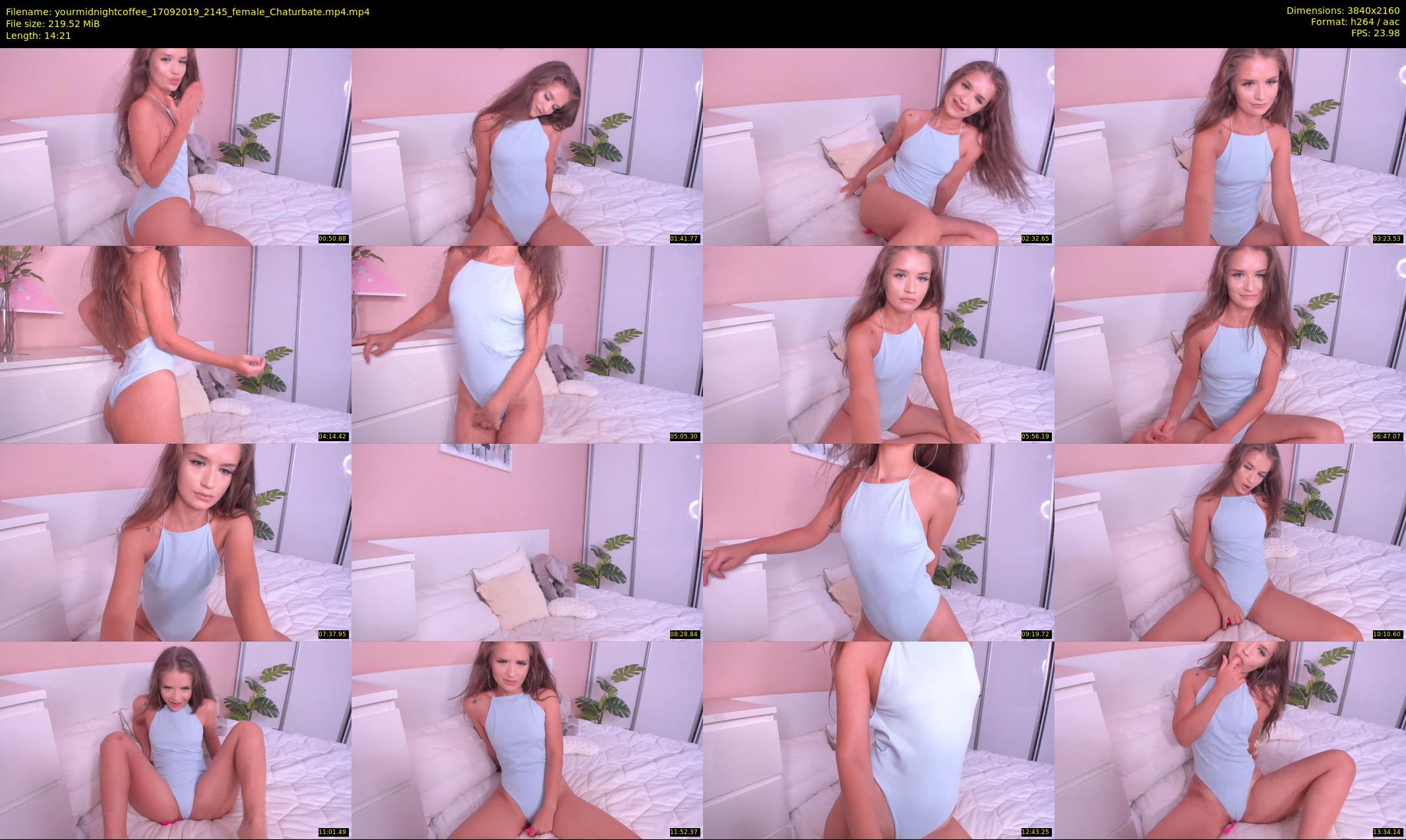 yourmidnightcoffee — 15 minute Chaturbate female cam show recording, 4K, Sep 17, 2019