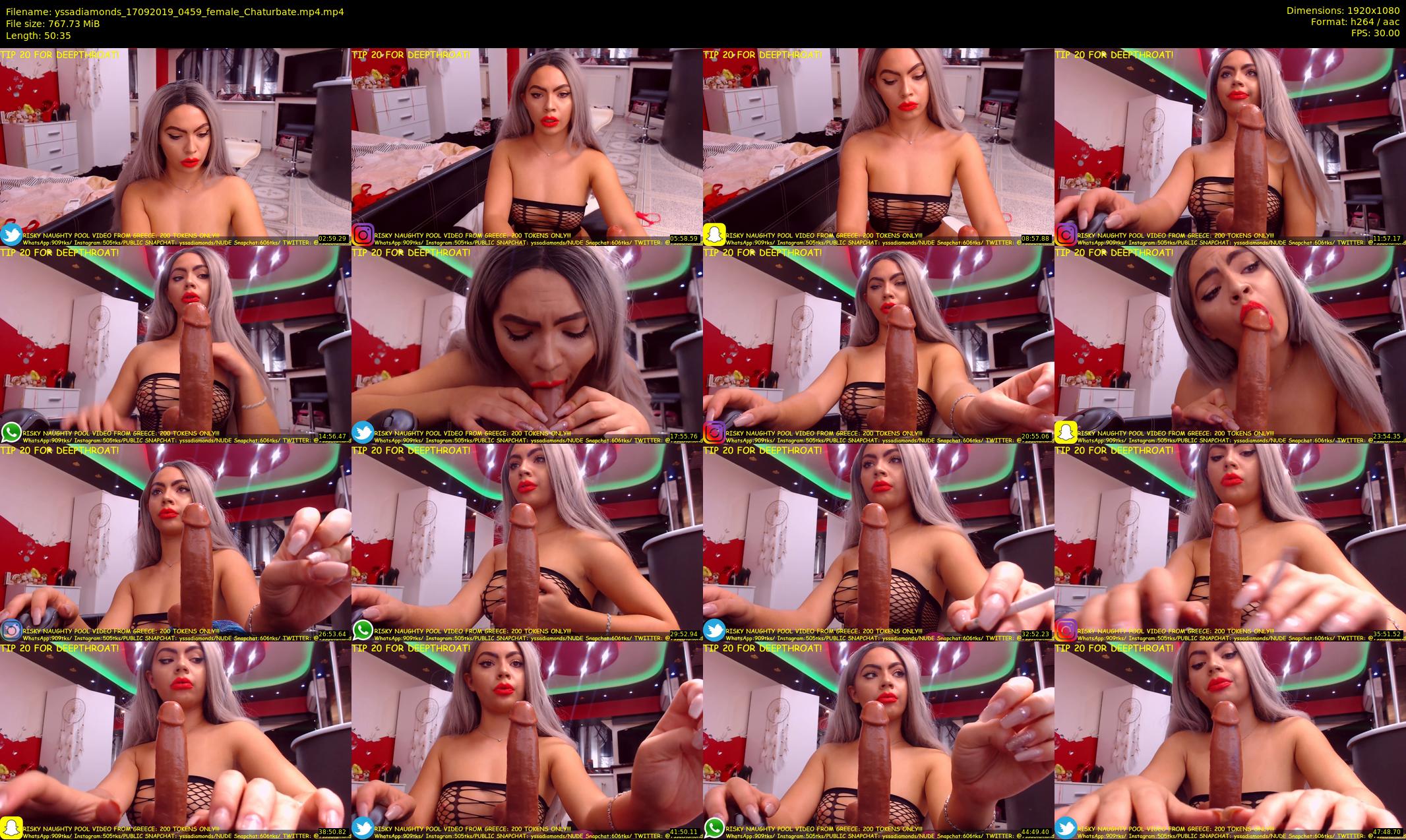 yssadiamonds — 51 minute Chaturbate female cam show recording, 1080p, Sep 17, 2019
