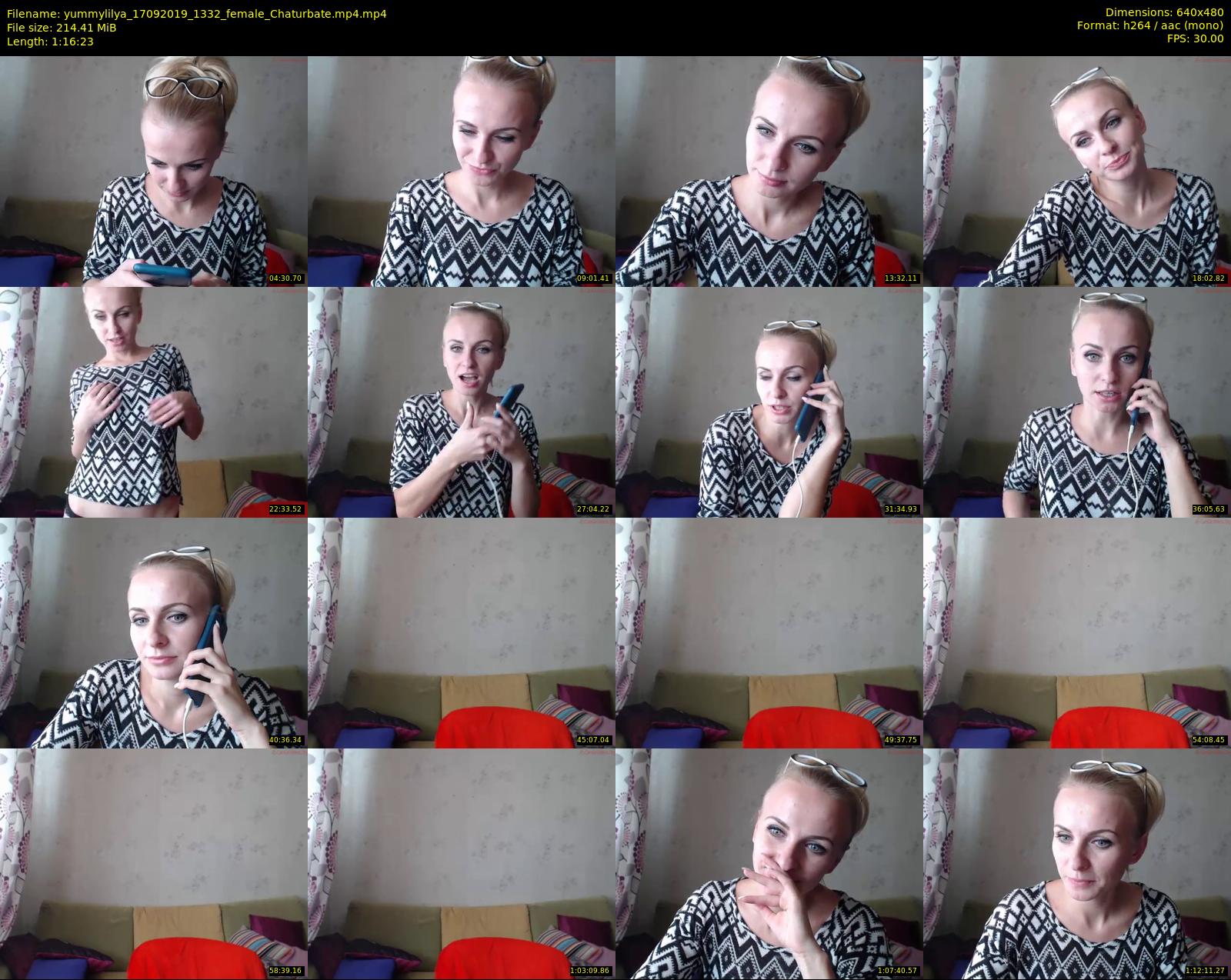 yummylilya — 77 minute Chaturbate female cam show recording, 480p, Sep 17, 2019