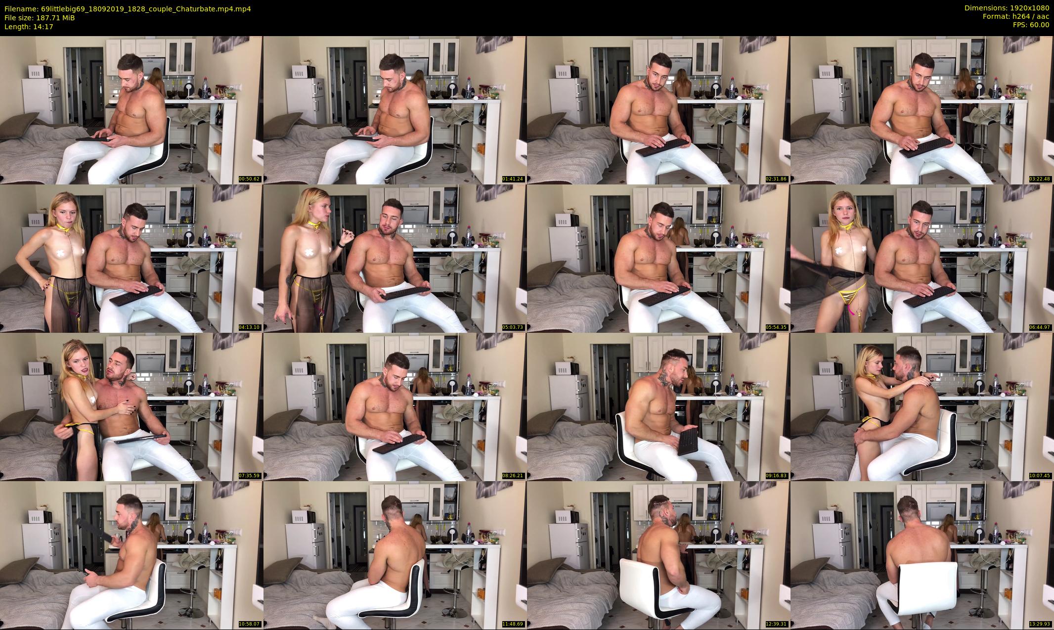 69littlebig69 — 15 minute Chaturbate couple cam show recording, 1080p, Sep 18, 2019