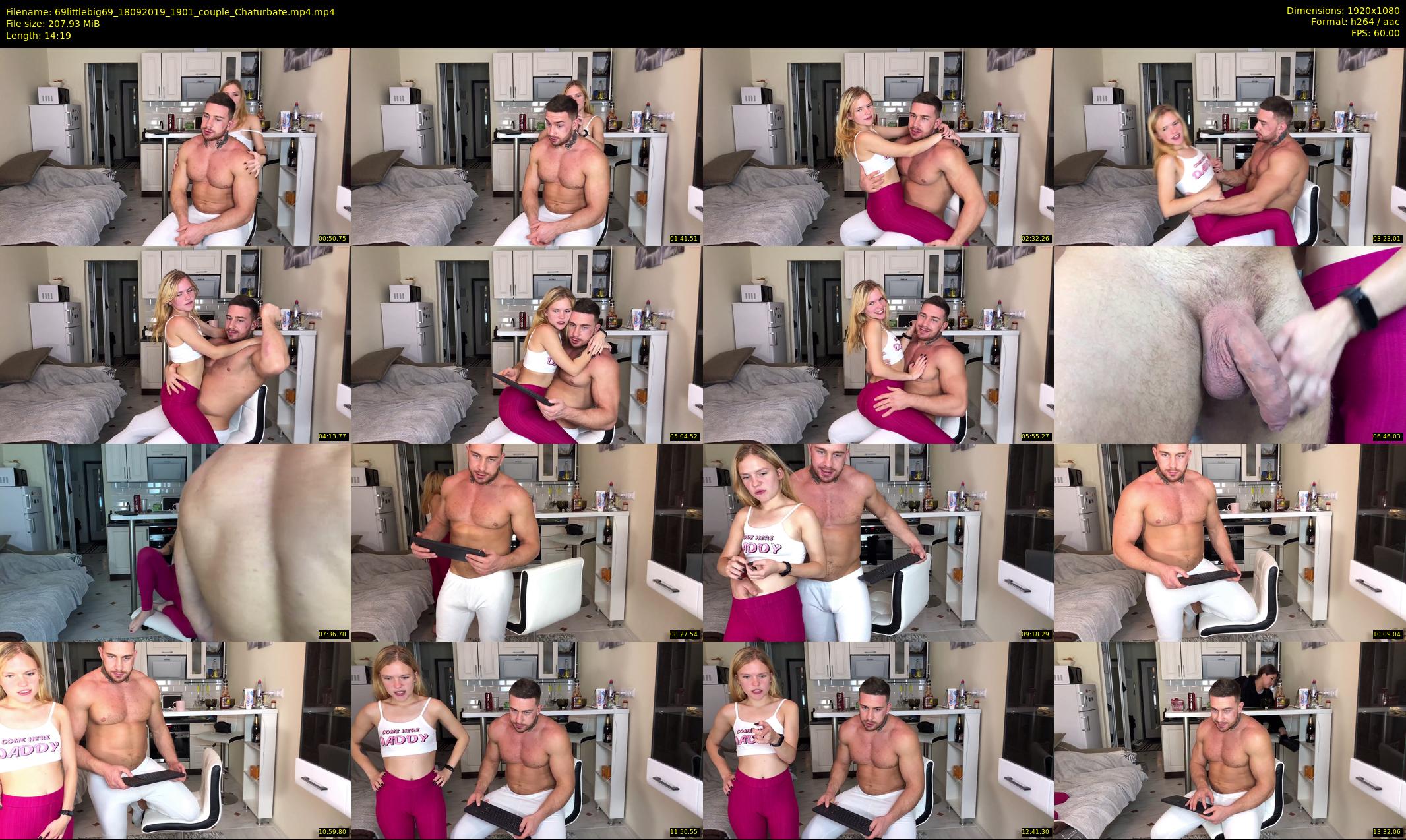 69littlebig69 — 15 minute Chaturbate couple cam show recording, 1080p, Sep 18, 2019