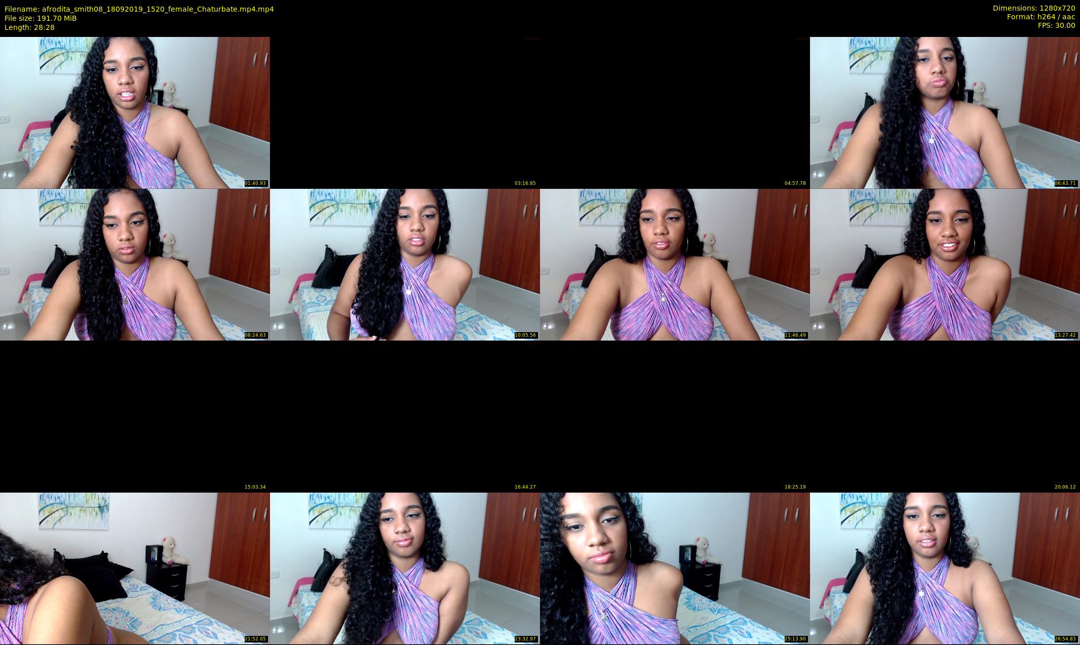 afrodita_smith08 — 29 minute Chaturbate female cam show recording, 720p, Sep 18, 2019