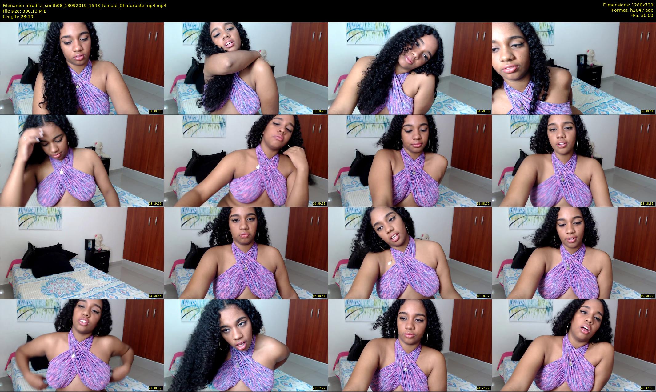 afrodita_smith08 — 29 minute Chaturbate female cam show recording, 720p, Sep 18, 2019
