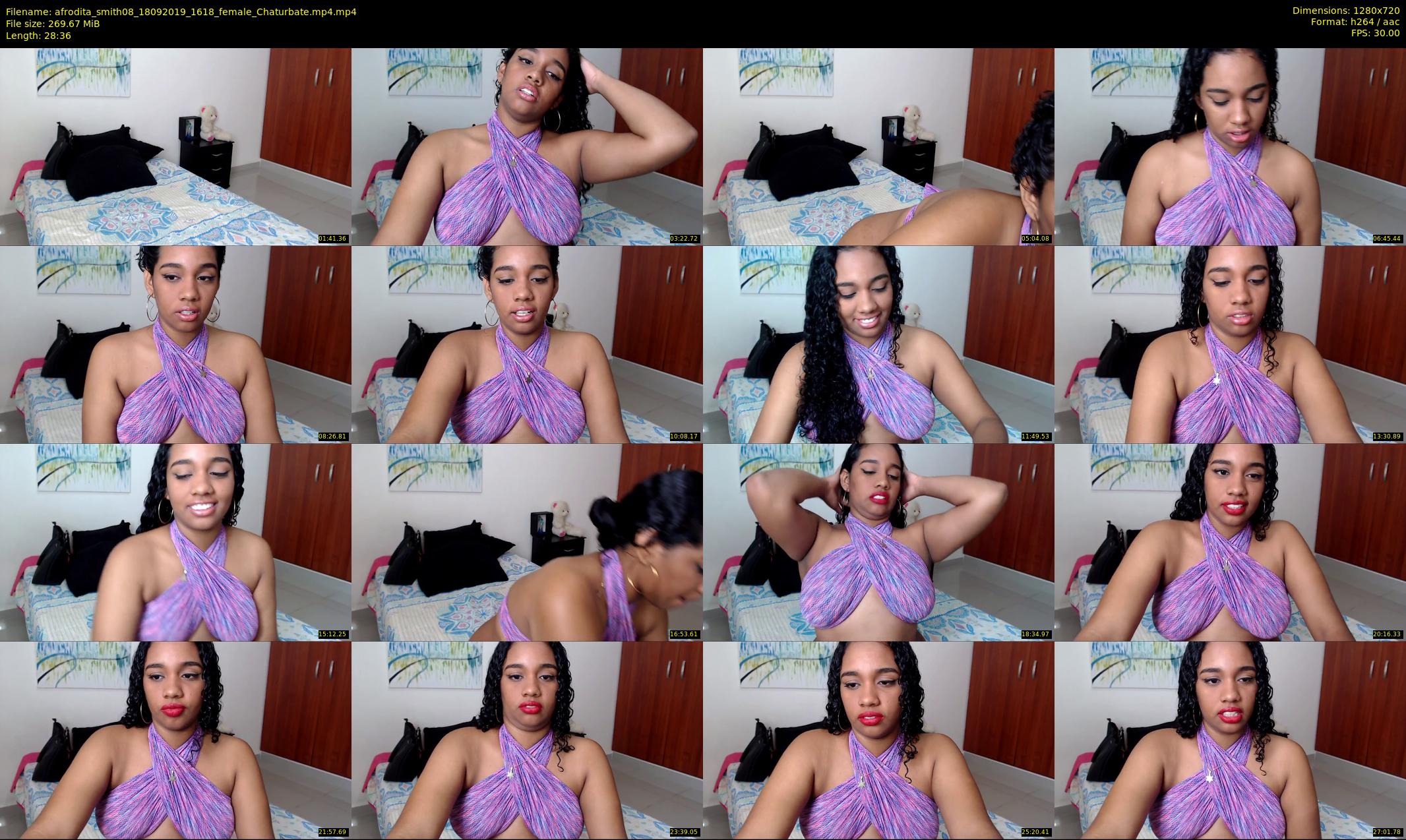 afrodita_smith08 — 29 minute Chaturbate female cam show recording, 720p, Sep 18, 2019