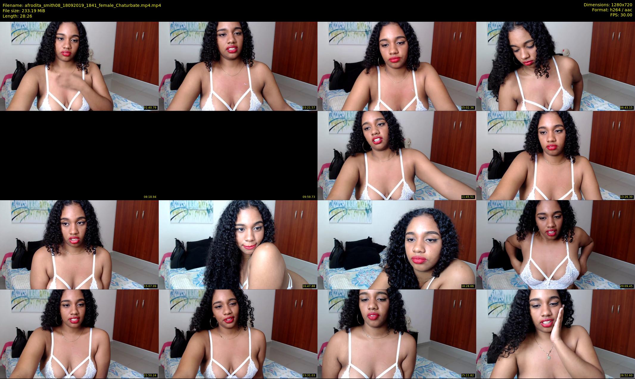 afrodita_smith08 — 29 minute Chaturbate female cam show recording, 720p, Sep 18, 2019