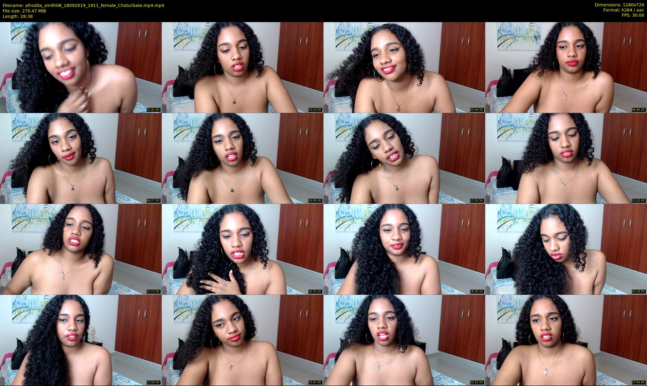 afrodita_smith08 — 29 minute Chaturbate female cam show recording, 720p, Sep 18, 2019