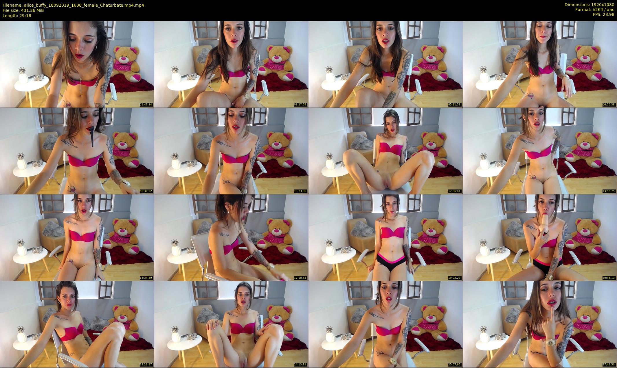 alice_buffy — 30 minute Chaturbate female cam show recording, 1080p, Sep 18, 2019