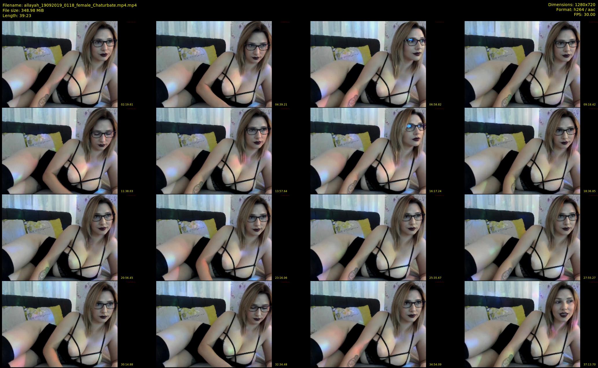 allayah — 40 minute Chaturbate female cam show recording, 720p, Sep 19, 2019